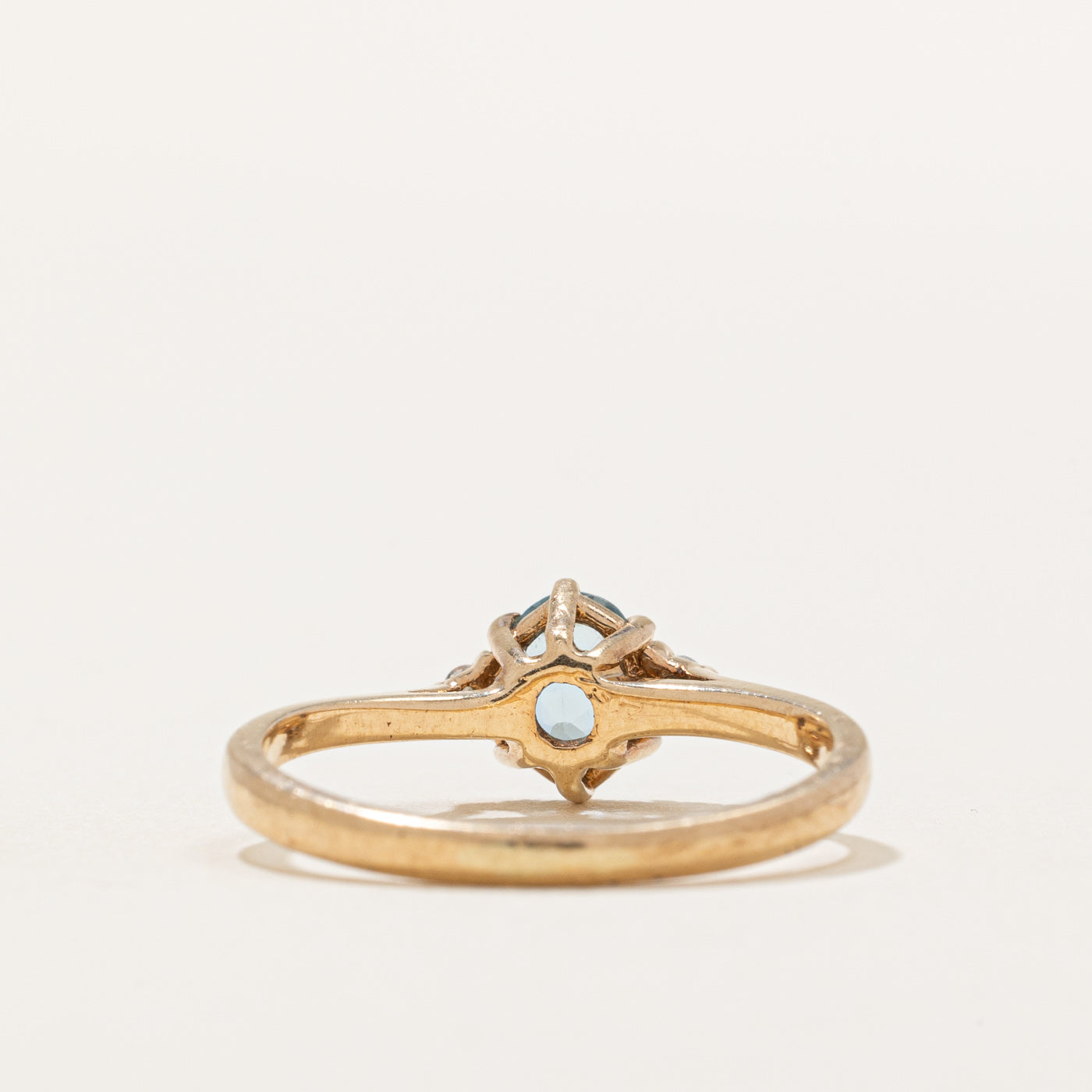 Aquamarine & Diamond Ring | 0.32ct, 0.03ctw | SZ 5.75 |