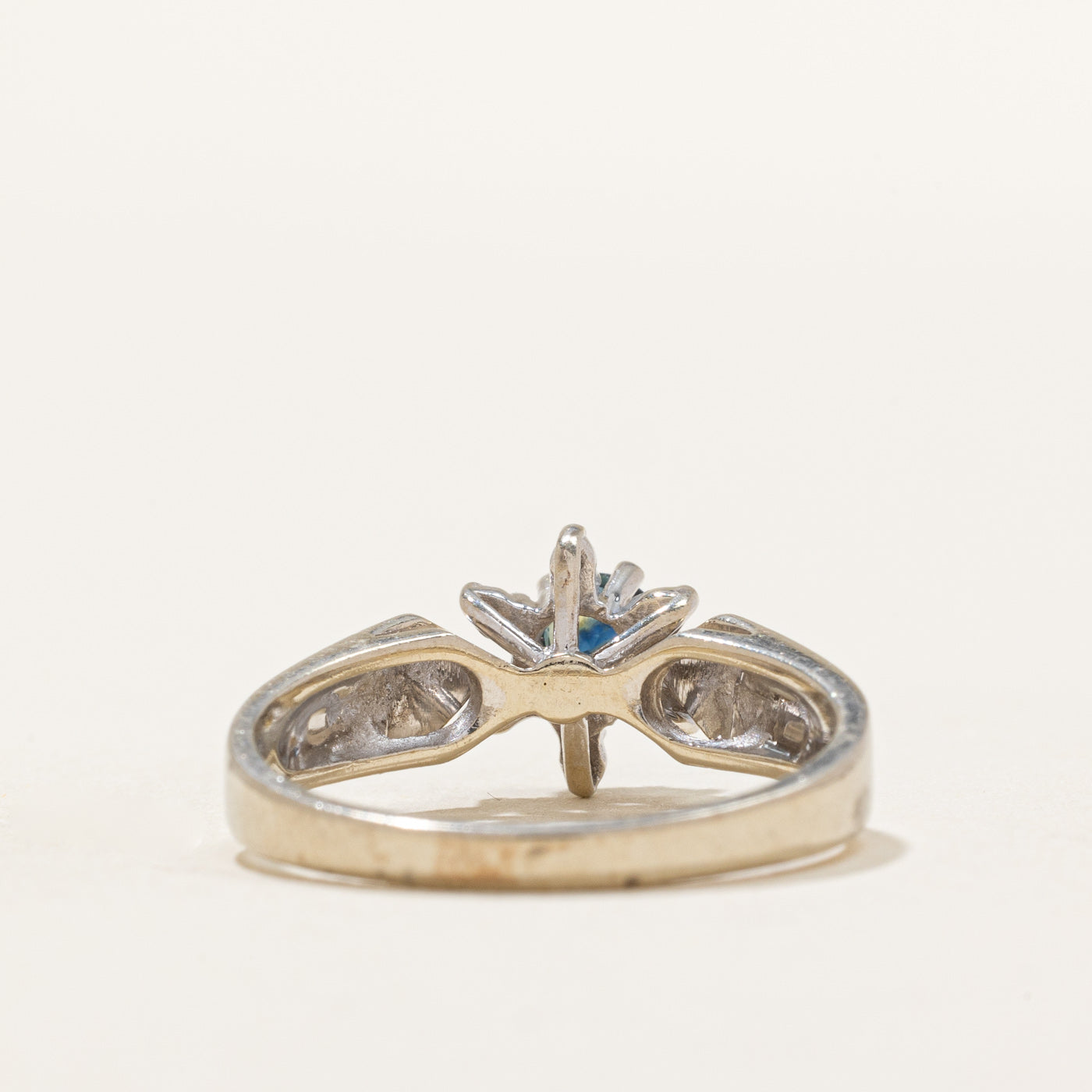 Sapphire & Diamond Open Halo Ring | 0.25ct, 0.06ctw | SZ 6.5 |