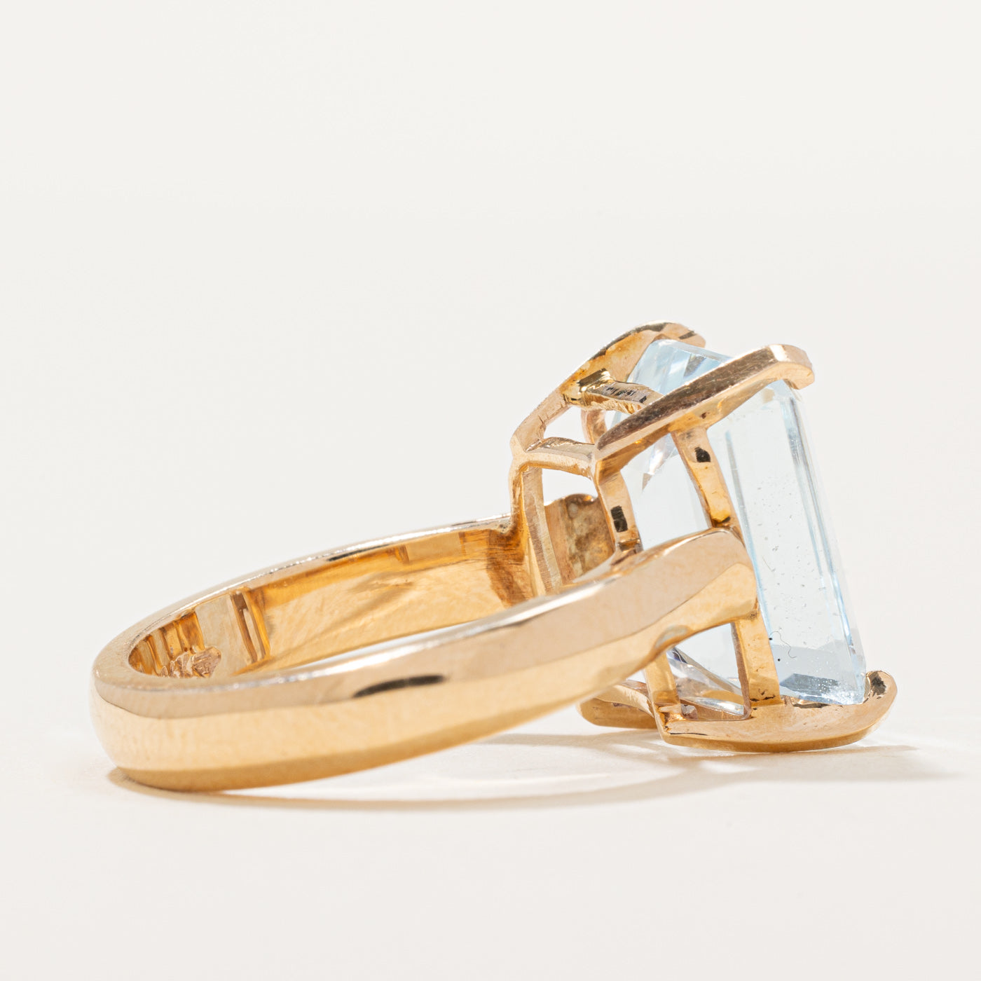 Bague cocktail en topaze bleue | 10,00 ct | Taille 7 |