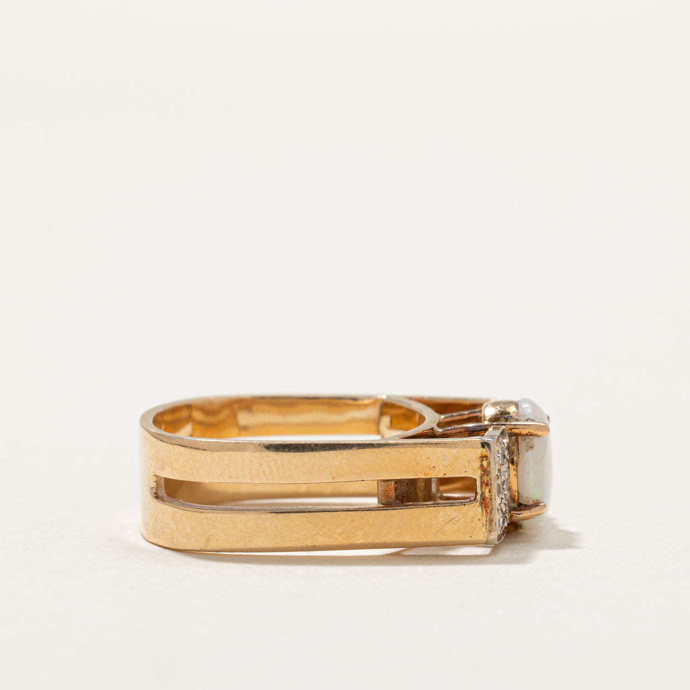 Opal & Diamond Cocktail Ring | 0.50ct, 0.21ctw | SZ 6 |
