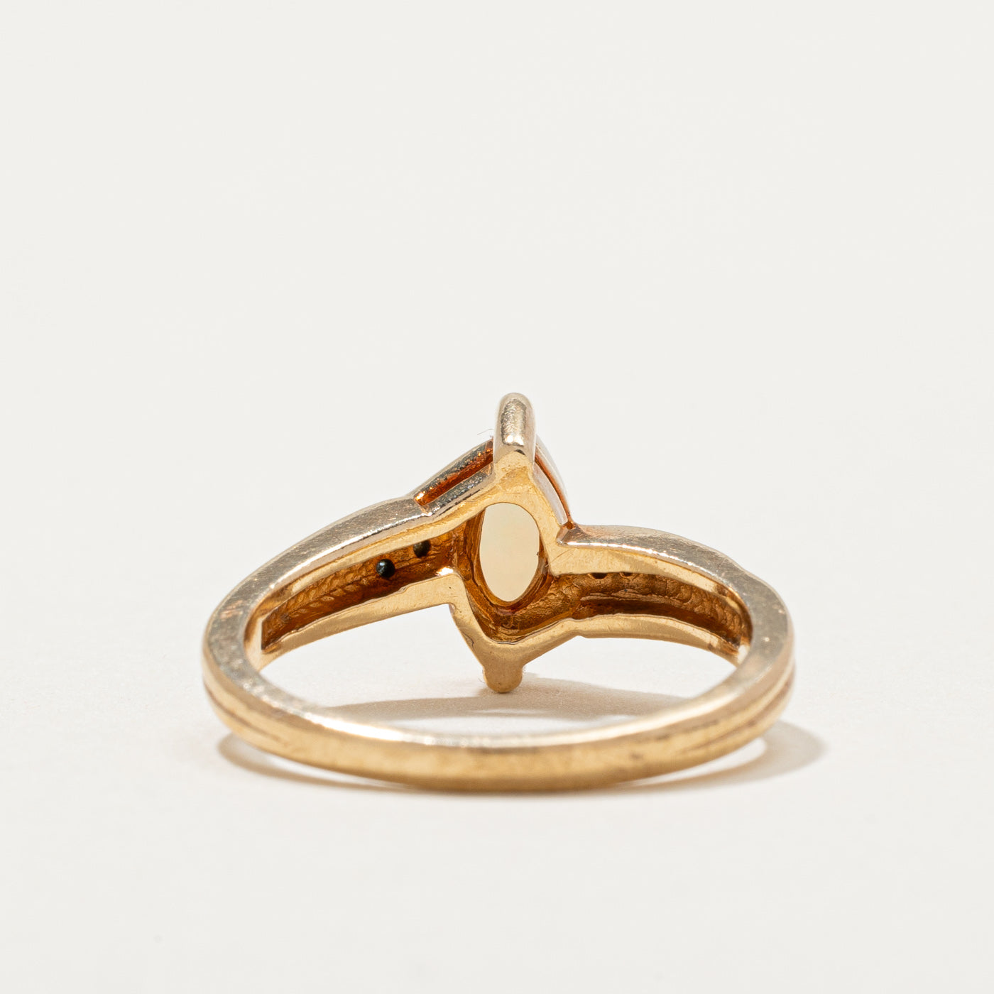 Marquise Opal & Diamond Ring | 0.30ct, 0.02ctw | SZ 5.75 |