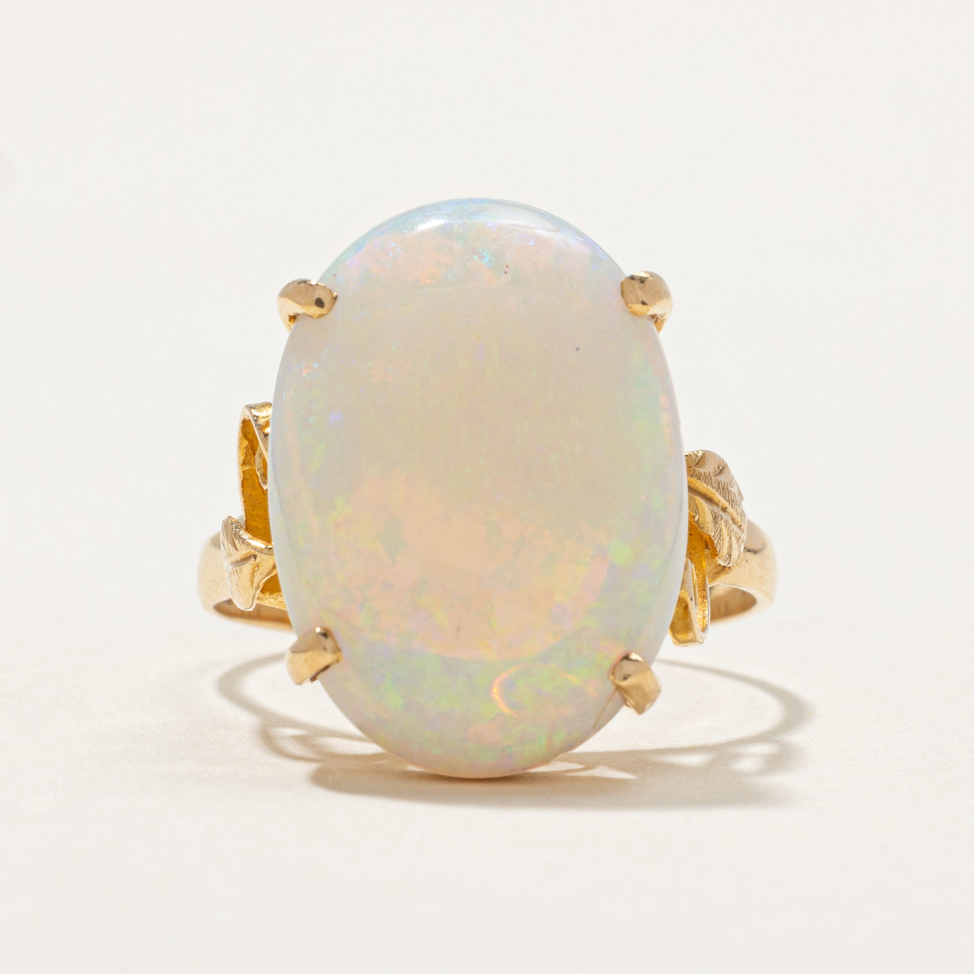 Oval Opal Cocktail Ring | 6.60ct | SZ 8 |