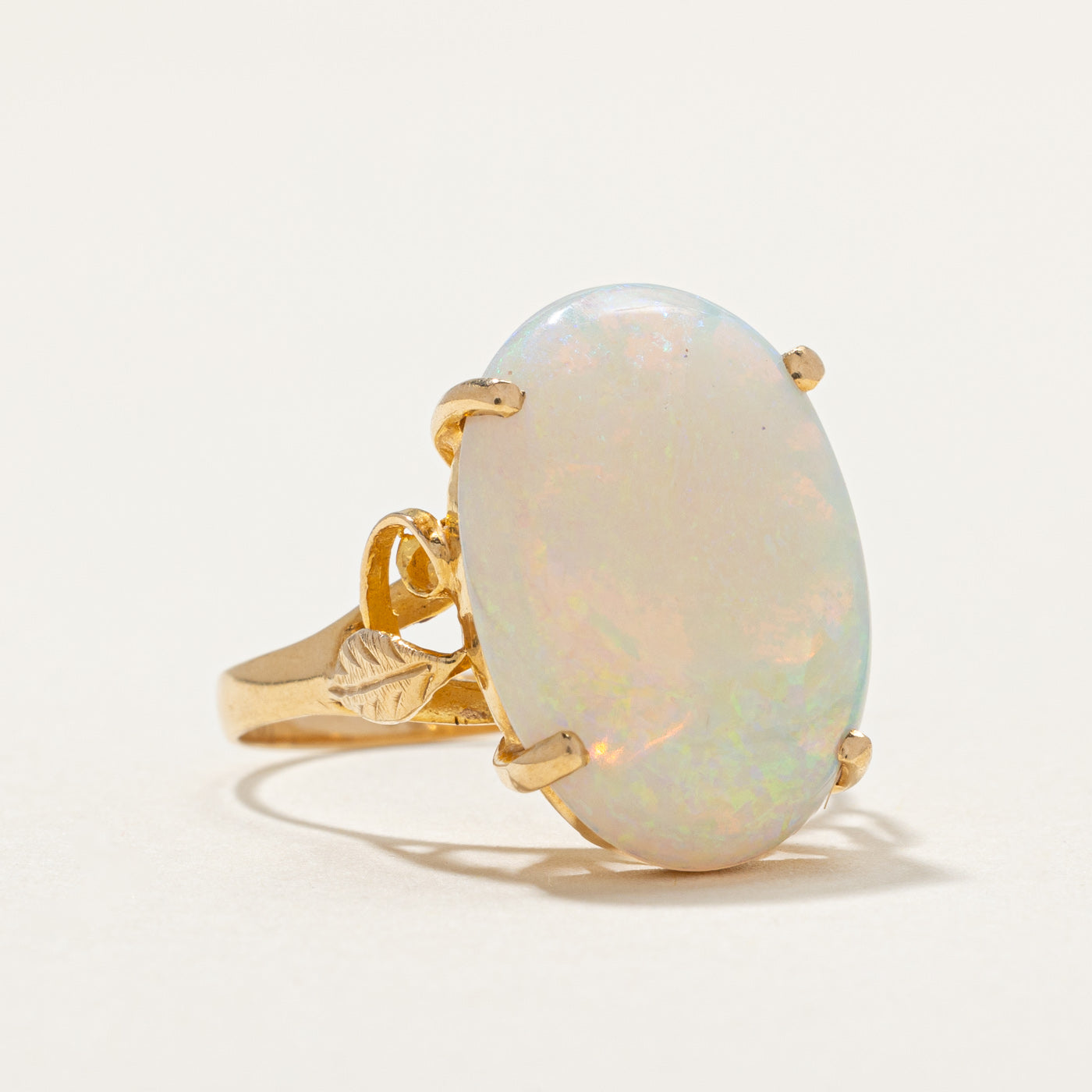 Oval Opal Cocktail Ring | 6.60ct | SZ 8 |