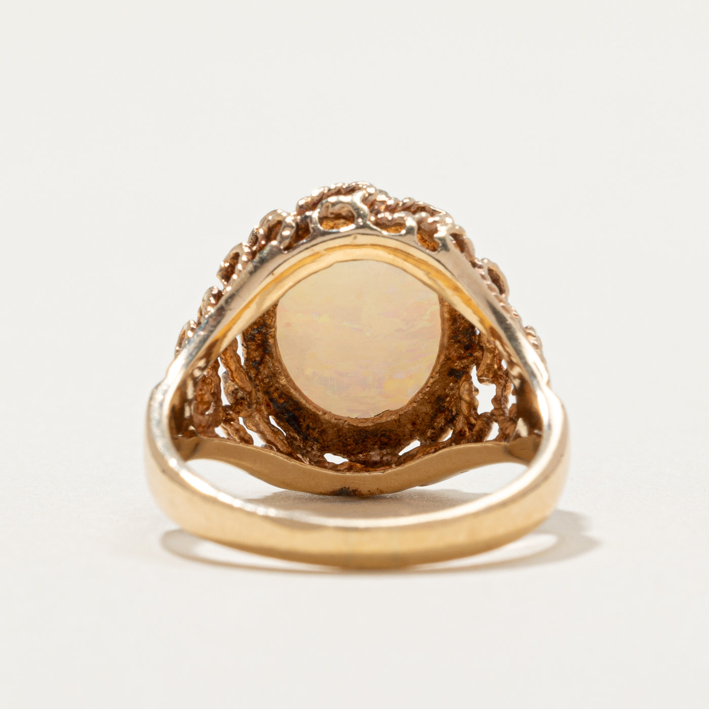 Opal Textured Cocktail Ring | 3.50ct | SZ 7 |