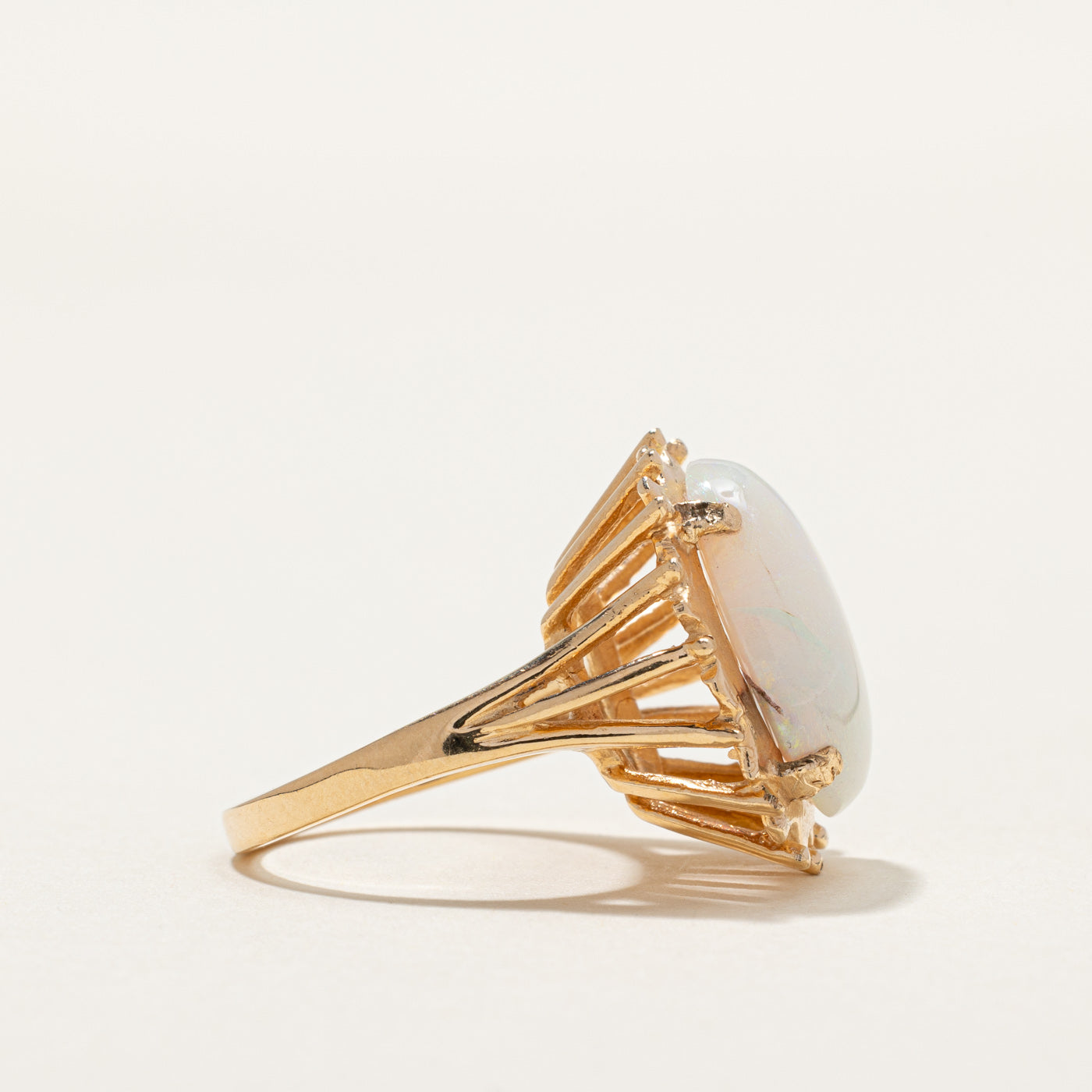 Oval Opal Cocktail Ring | 4.80ct | SZ 4.75 |