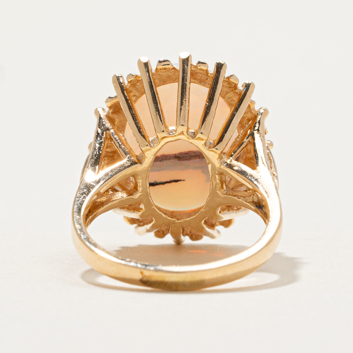 Oval Opal Cocktail Ring | 4.80ct | SZ 4.75 |