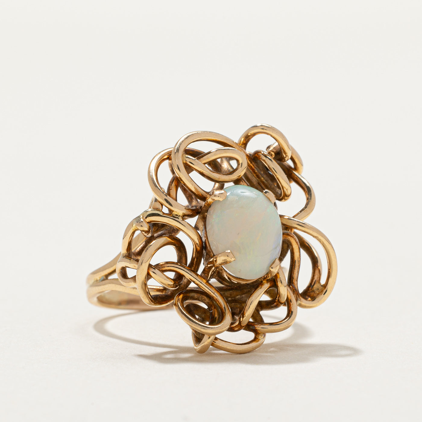 10k Opal Abstract Cocktail Ring | 1.05ct | SZ 6.75 |