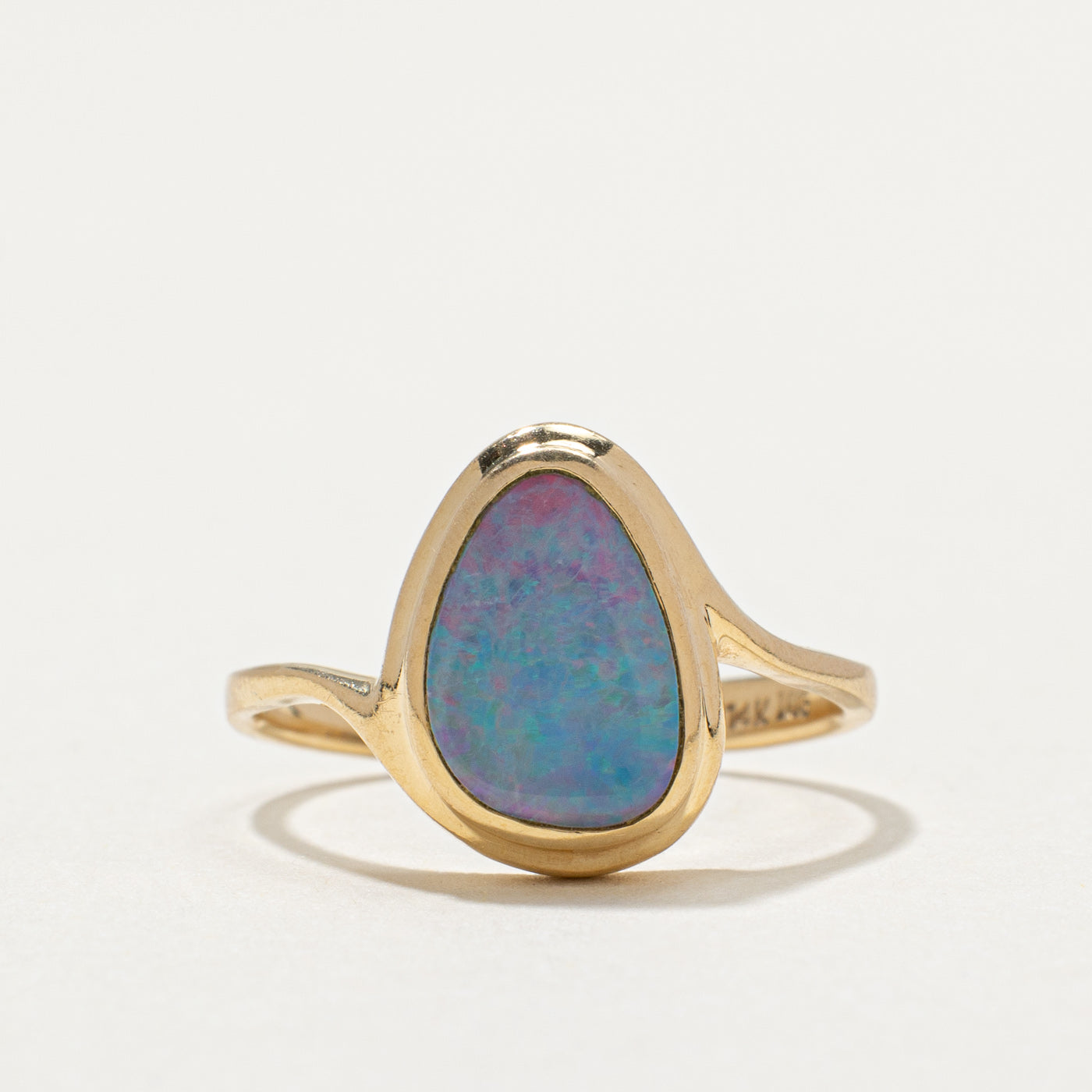 Bezel Set Free Form Opal Ring | 1.00ct | SZ 6 |