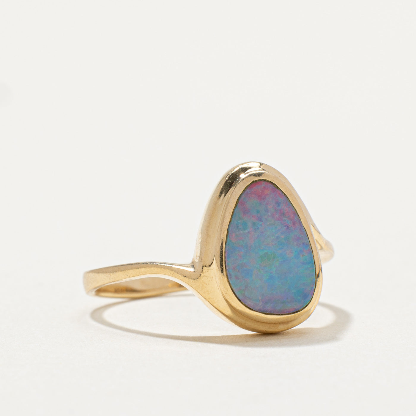 Bezel Set Free Form Opal Ring | 1.00ct | SZ 6 |