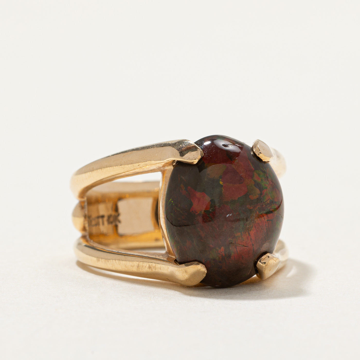 Boulder Opal Cocktail Ring | 5.60ct | SZ 7 |