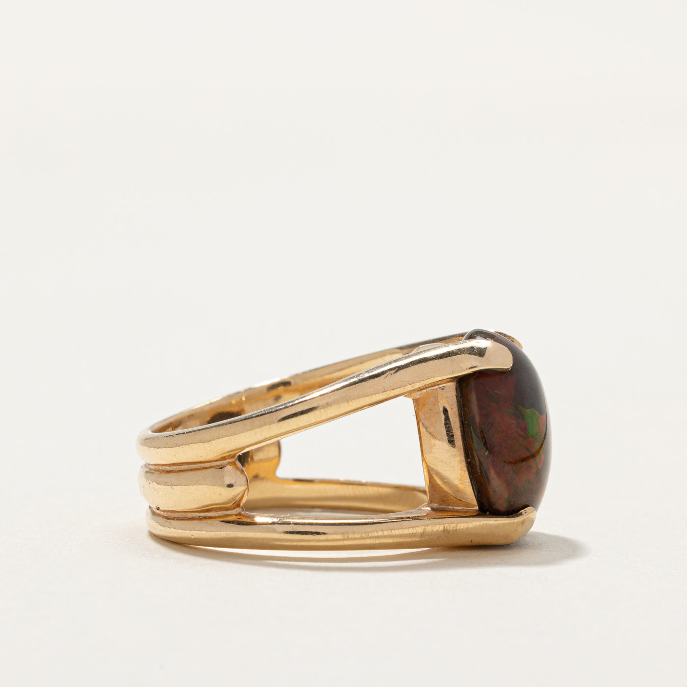 Boulder Opal Cocktail Ring | 5.60ct | SZ 7 |