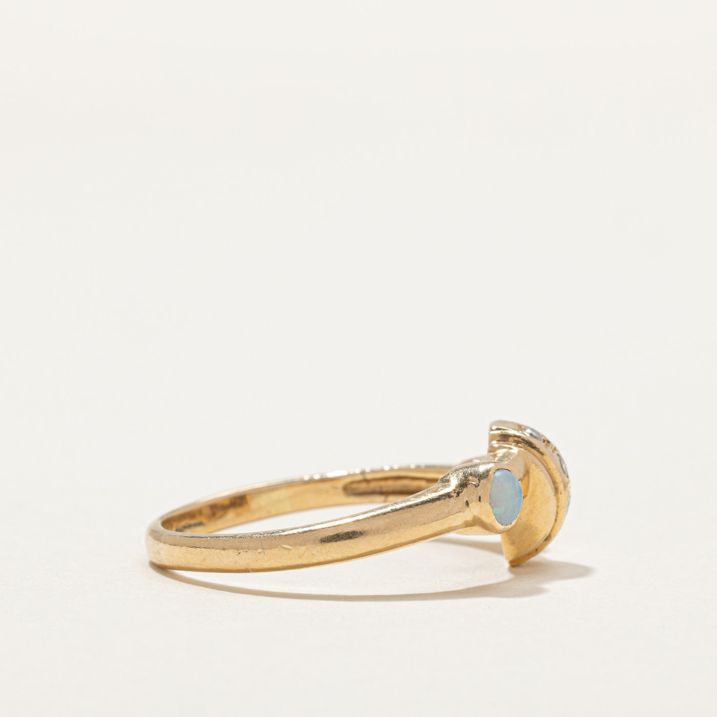 Opal & Diamond Abstract Ring | 0.24ctw, 0.10ctw | SZ 9.25 |