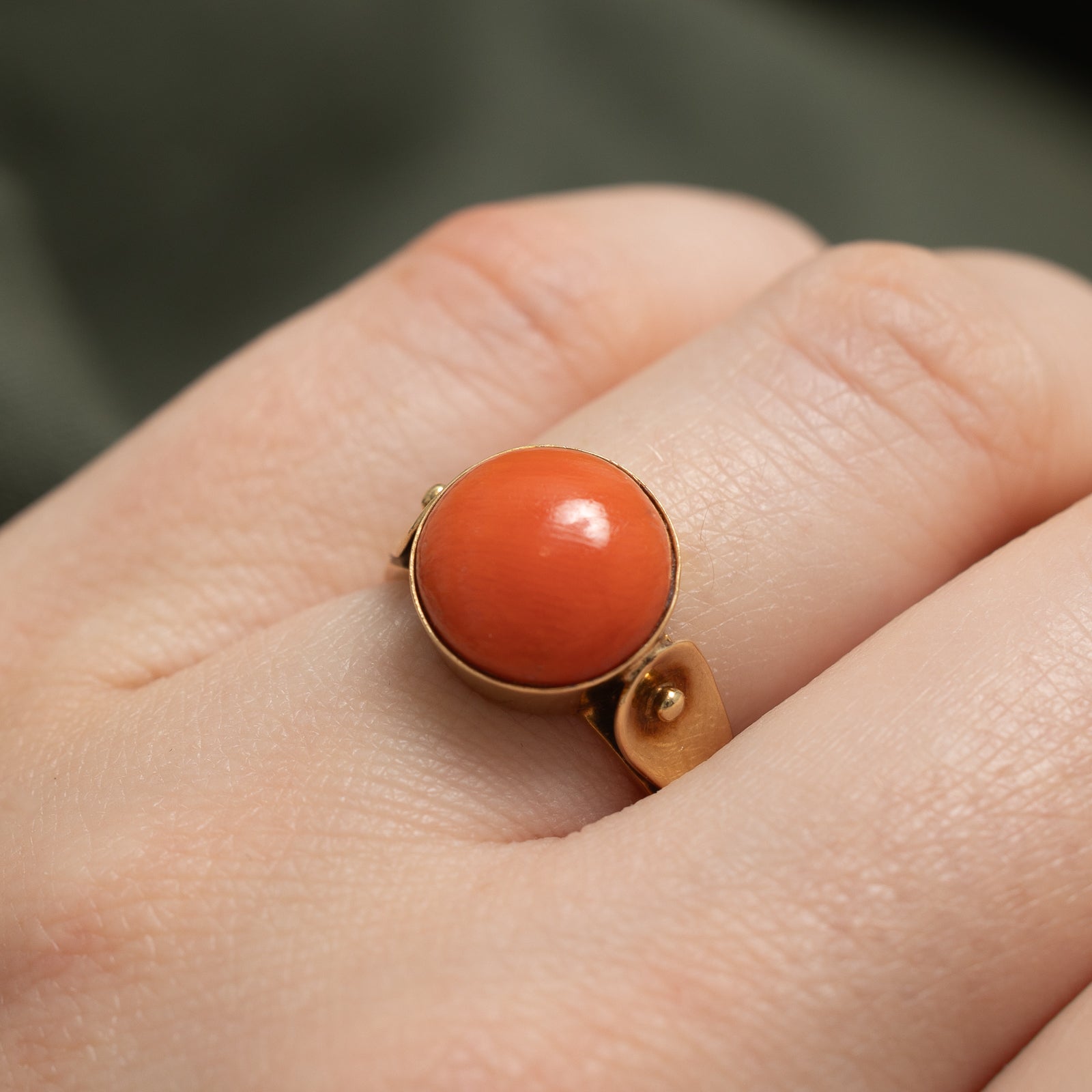 Coral Dome Ring | 3.50ct | SZ 5.75 |