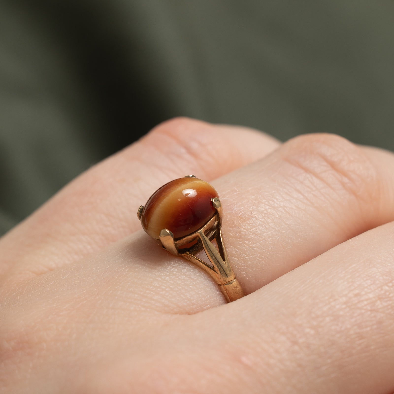 Tiger's Eye Cocktail Ring | 2.50ct | SZ 5 |