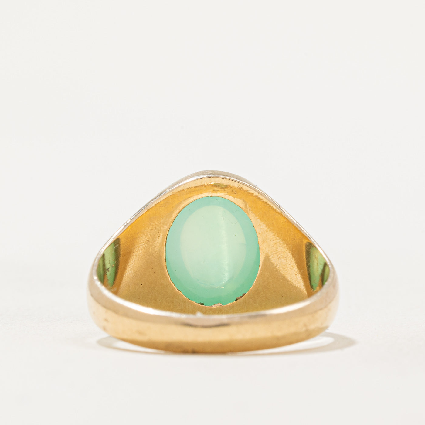 Synthetic Mint Green Star Sapphire Ring | 6.90ct | SZ 8.75 |