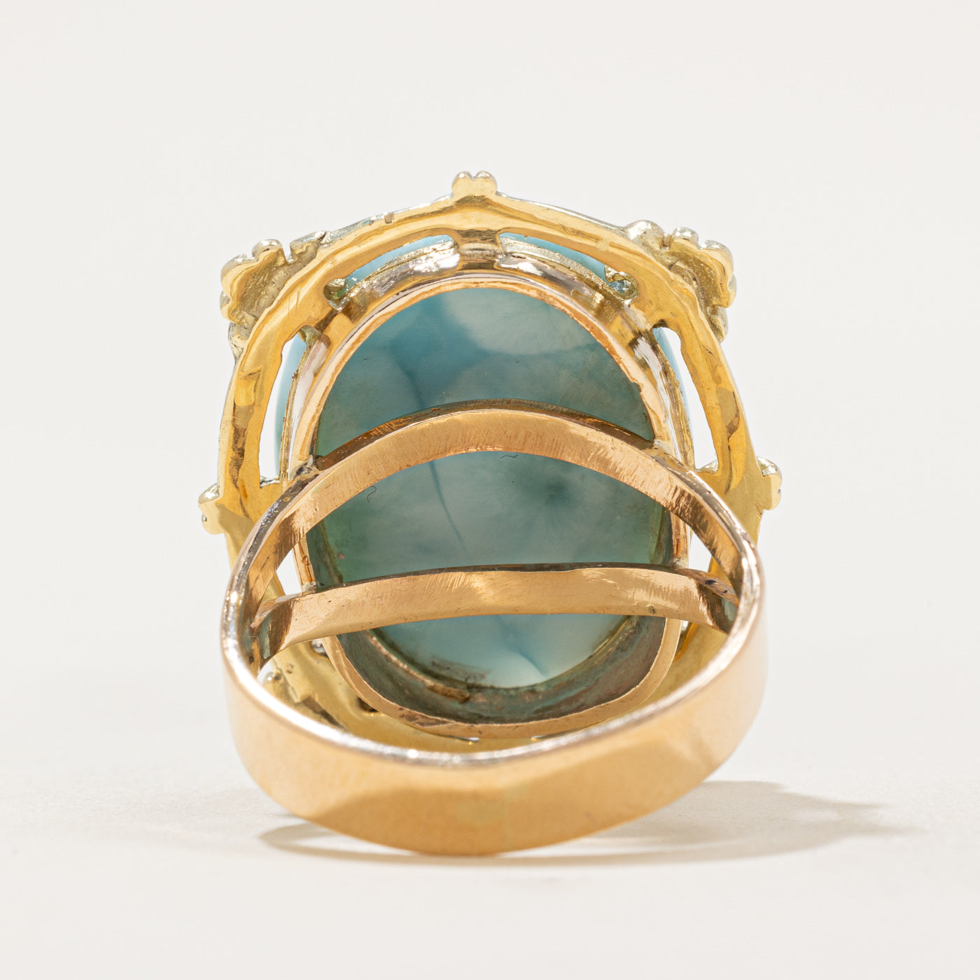 Larimar Cocktail Ring | 22.00ct | SZ 10.25 |