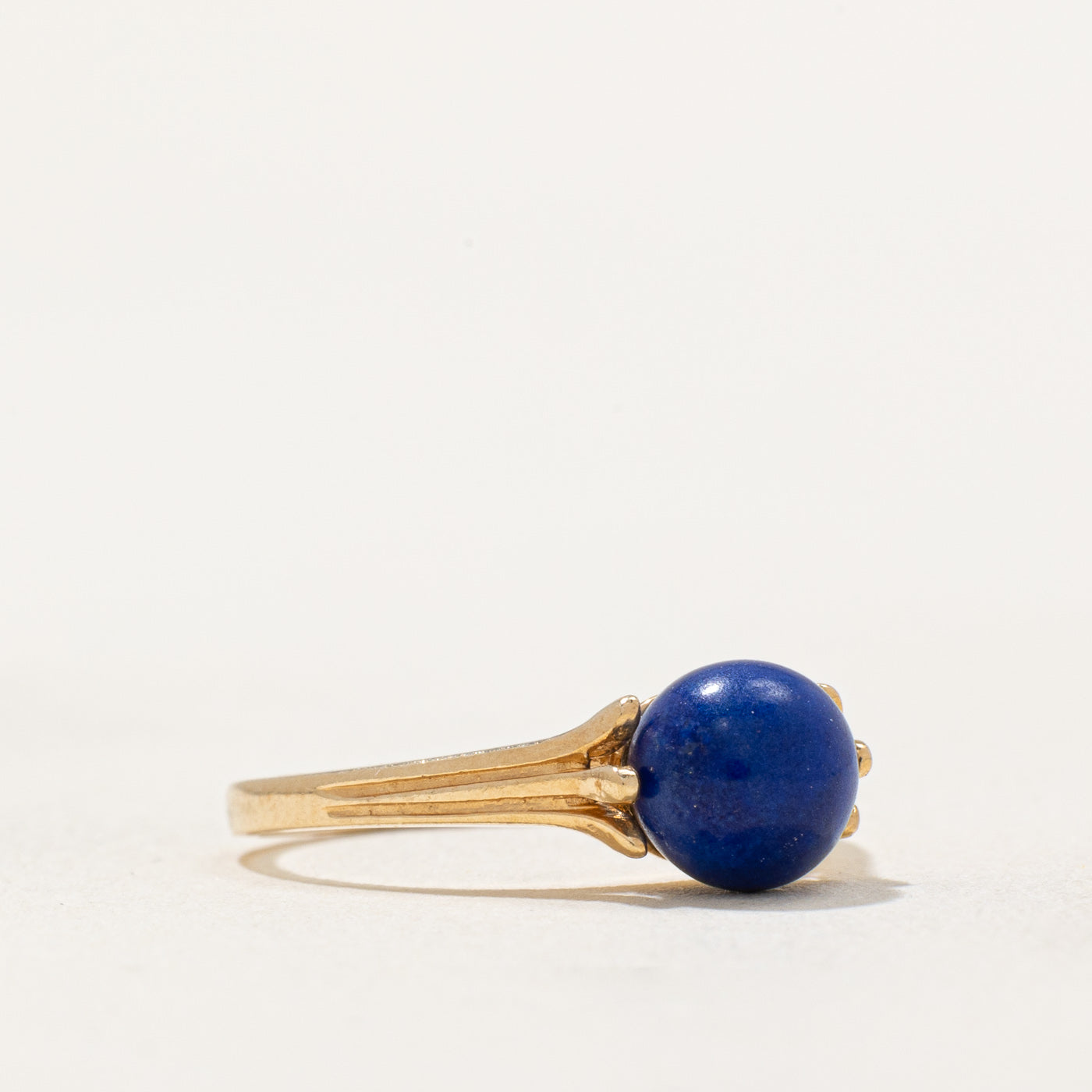 Bague sphérique en lapis-lazuli | 1,60 ct | Taille 3,75 |