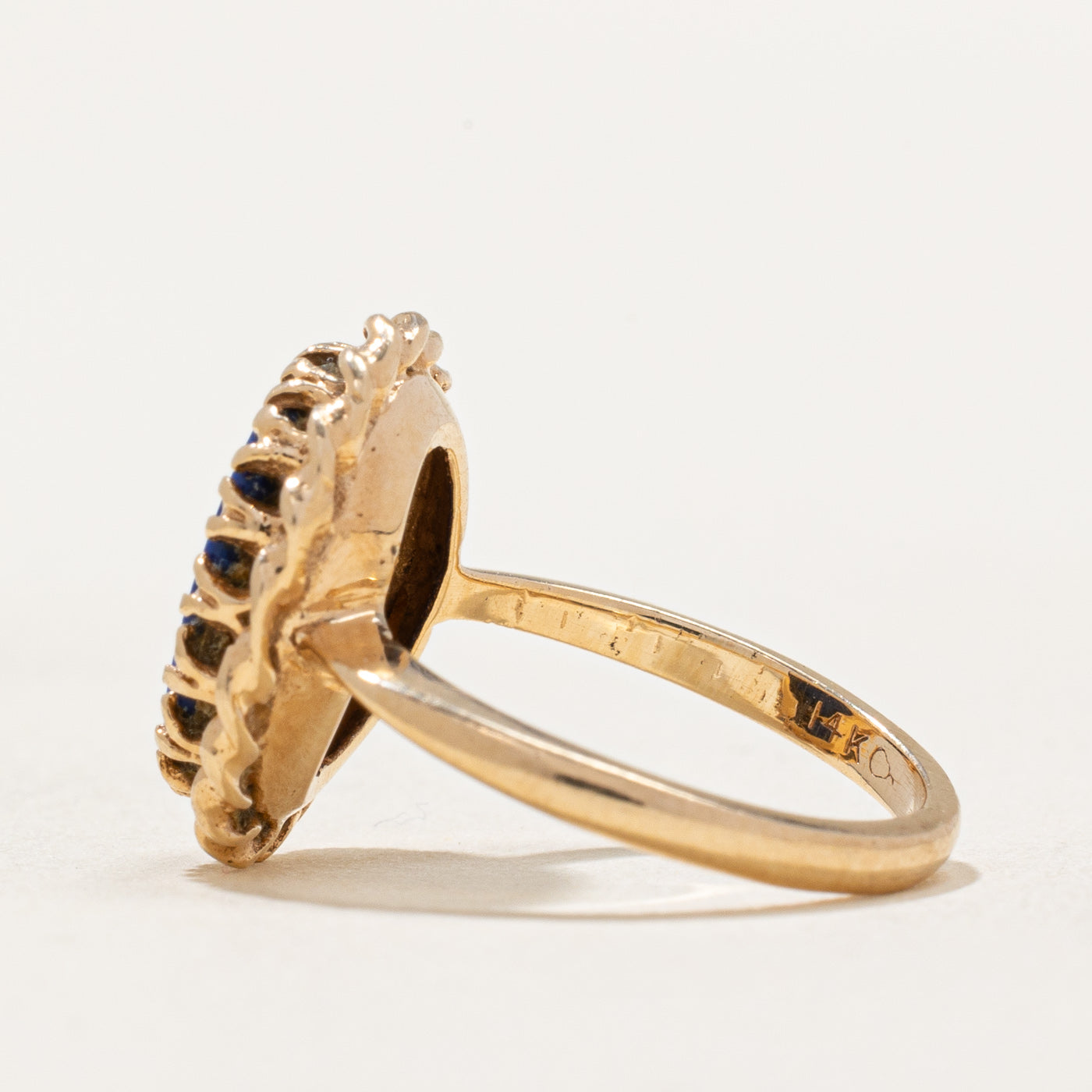 Lapis Lazuli Textured Ring | 1.75ct | SZ 2 |