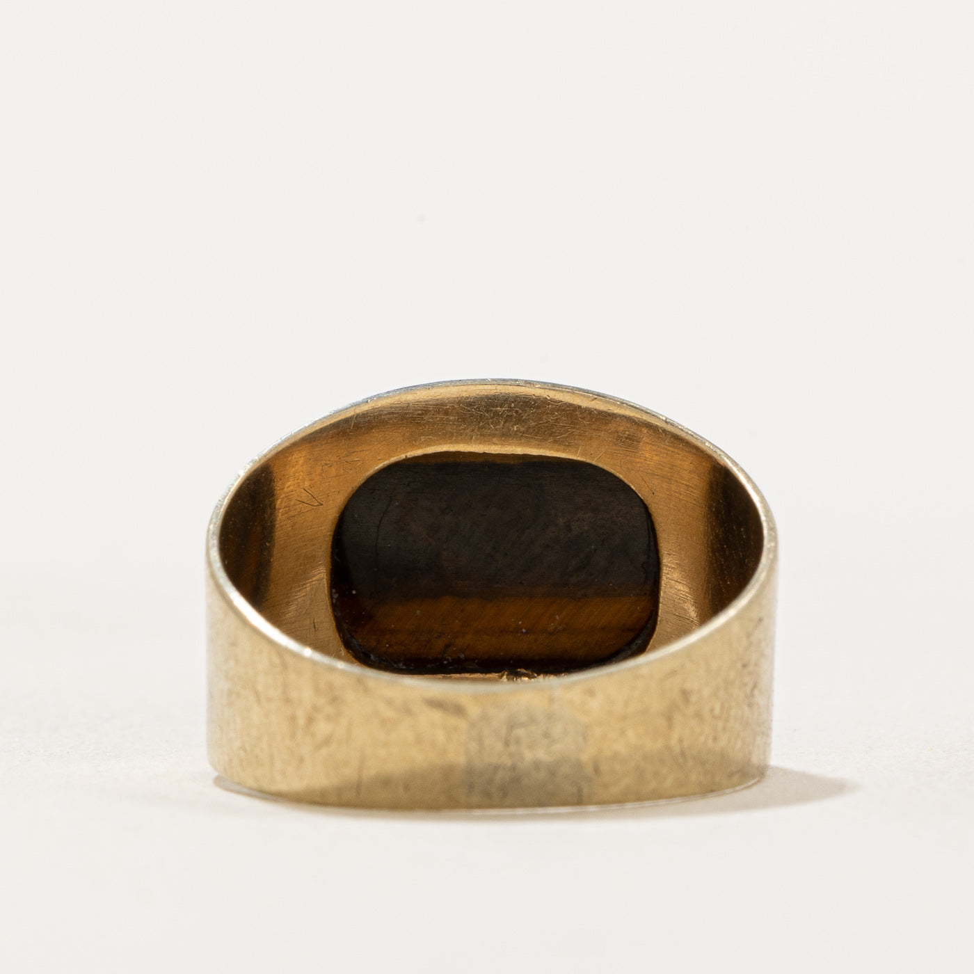 Bague cocktail œil de tigre | 3,50 ct | Taille 5,75 |