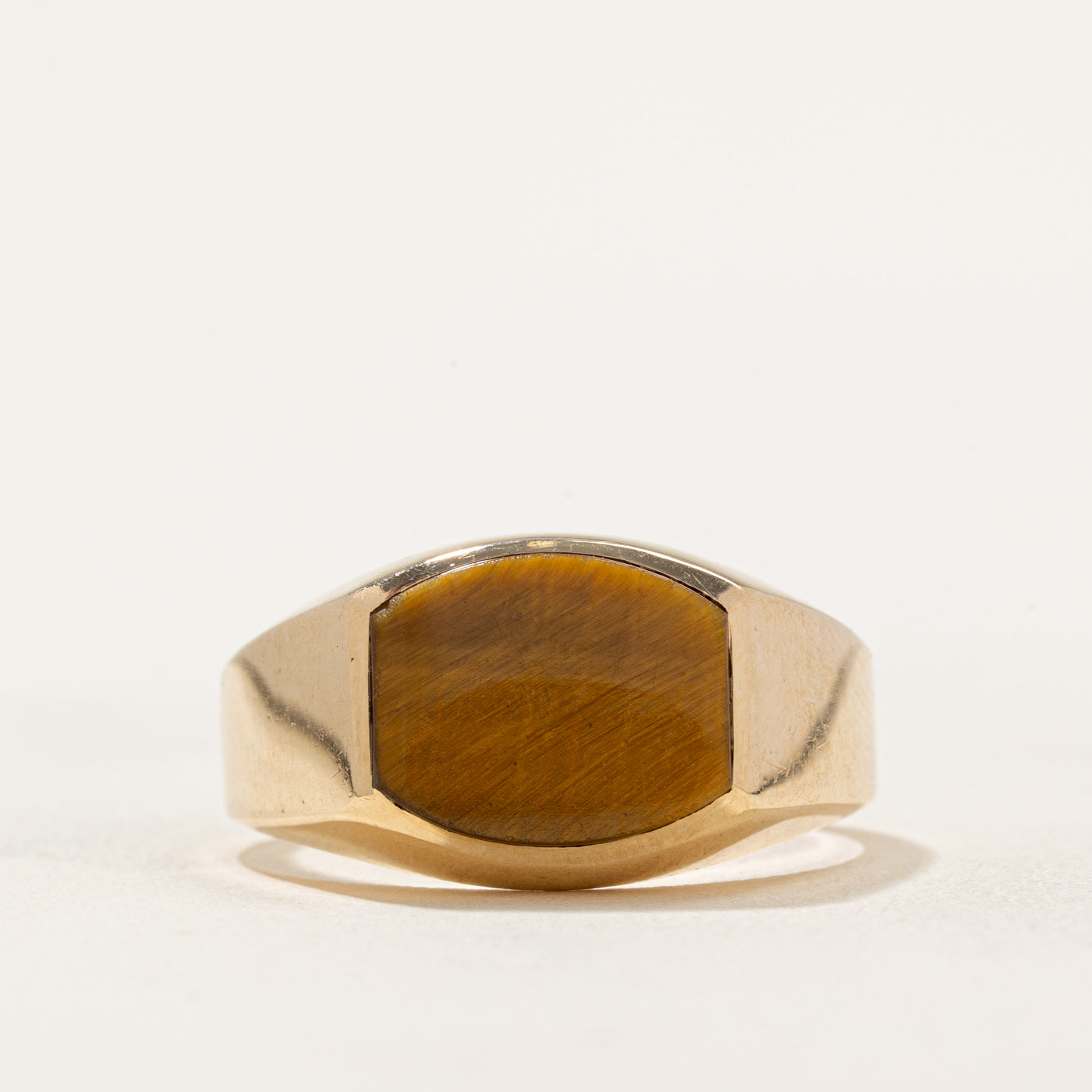 Tiger's Eye Signet Ring | 1.40ct | SZ 11 |