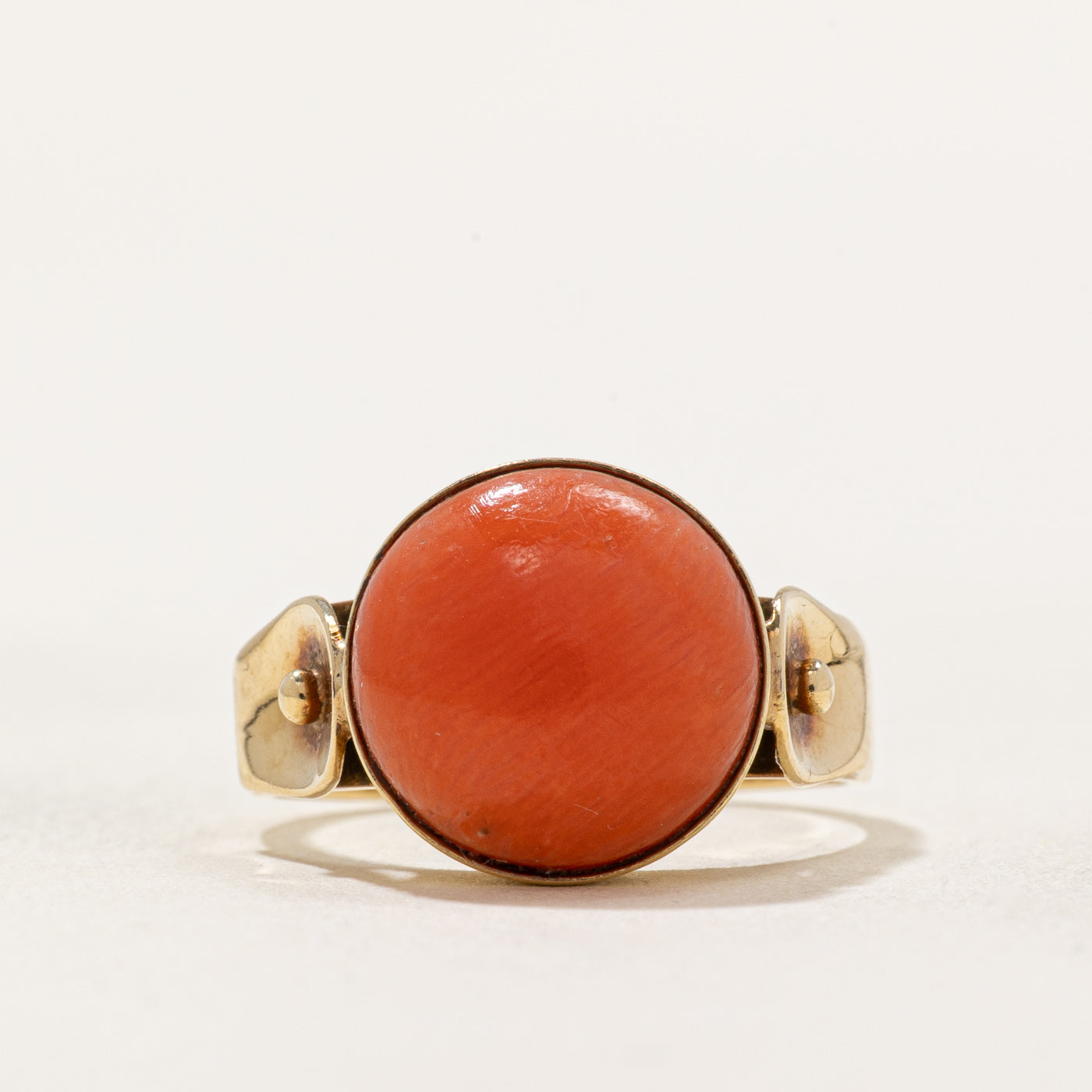 Coral Dome Ring | 3.50ct | SZ 5.75 |