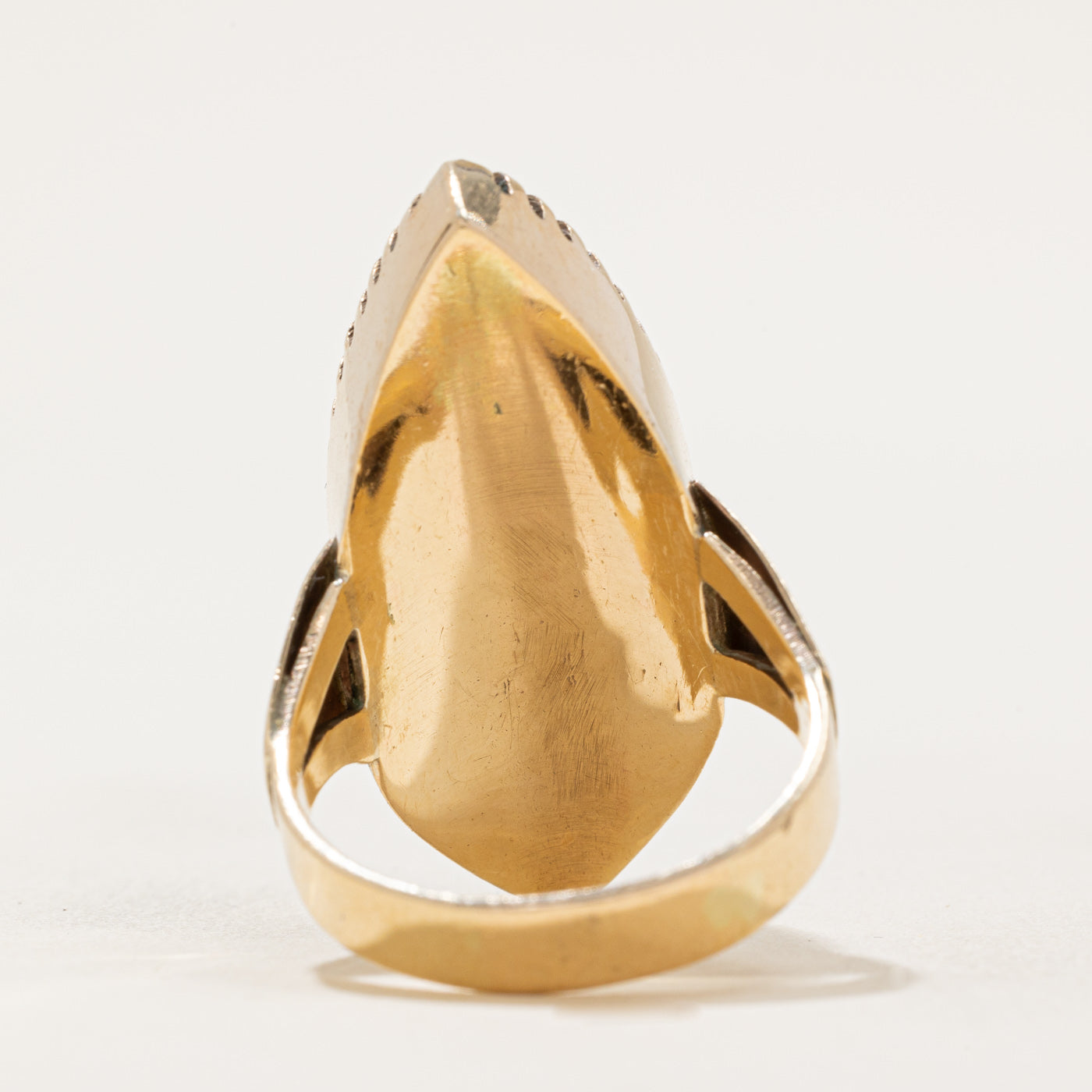 Carnelian Agate Navette Ring | 10.00ct | SZ 9 |