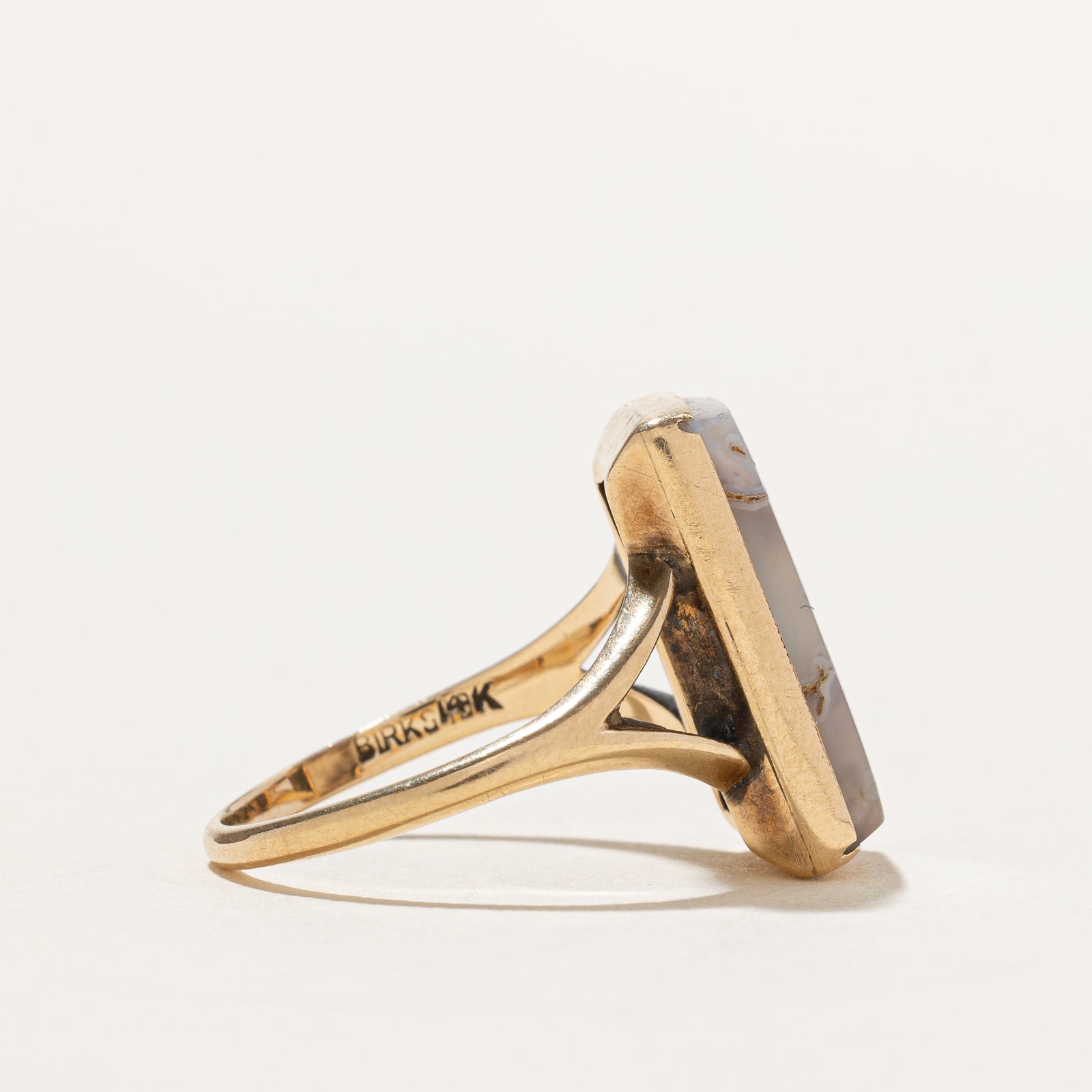 'Birks' Agate Cocktail Ring | 6.00ct | SZ 6.25