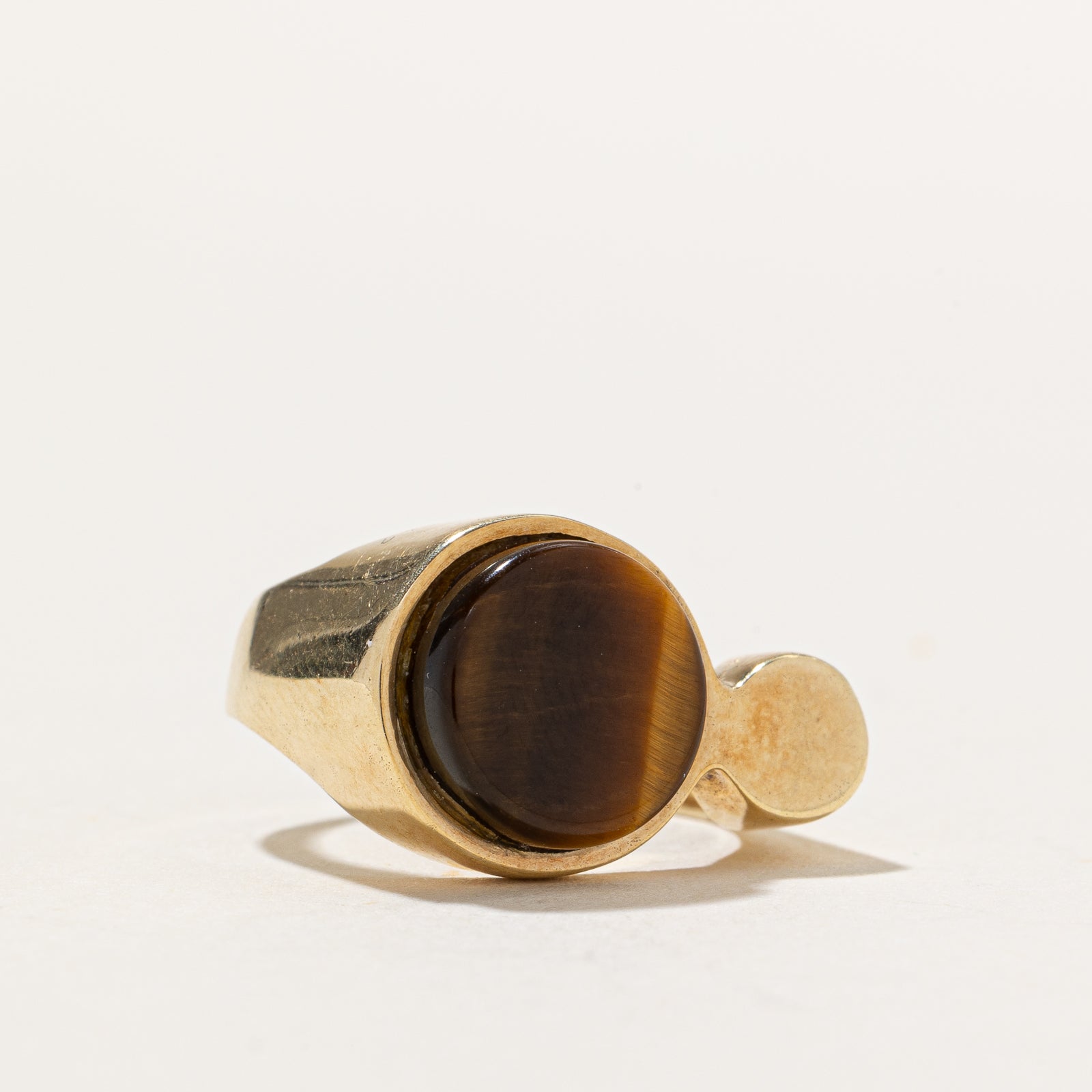 Bezel Set Tiger's Eye Ring | 3.00ct | SZ 4.5