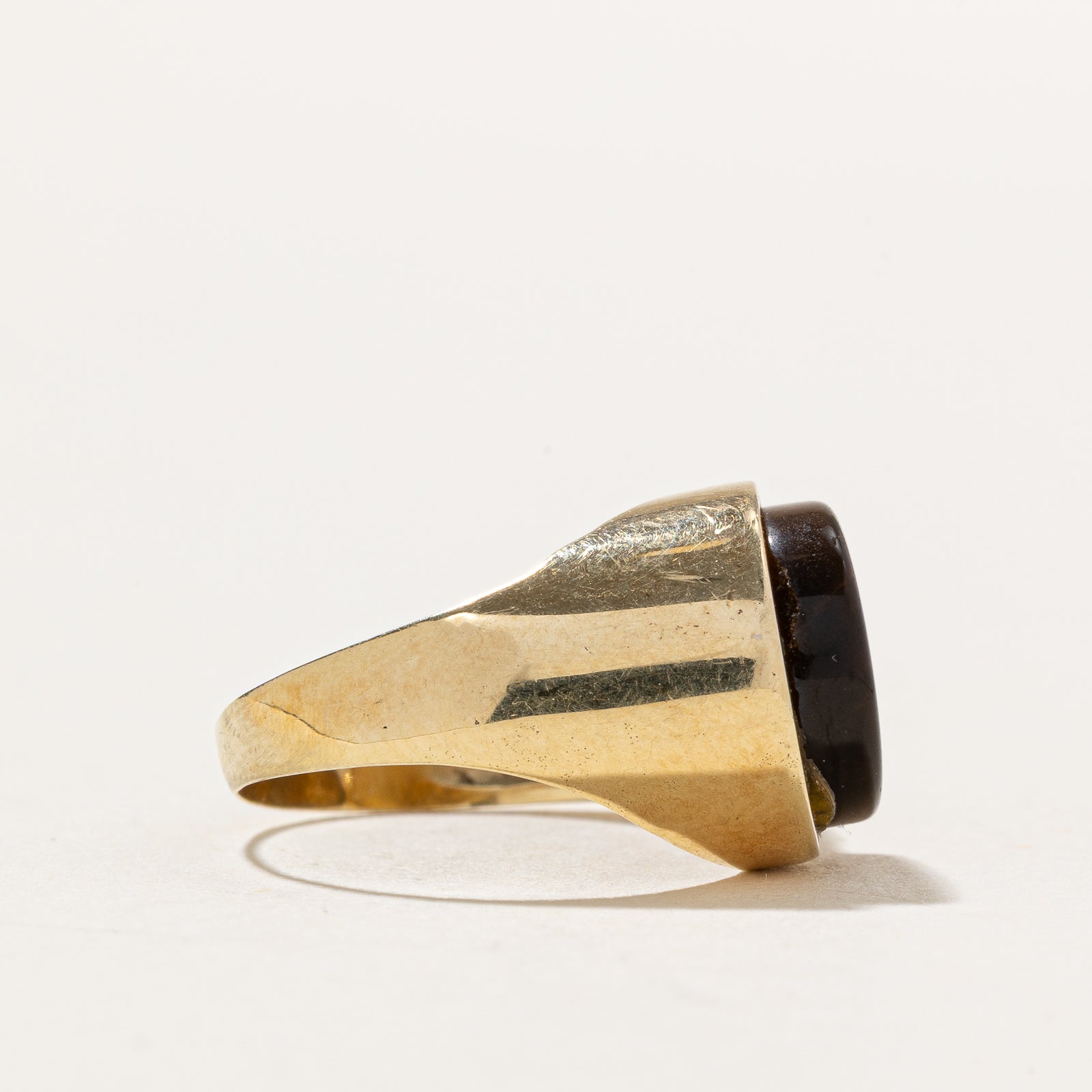 Bezel Set Tiger's Eye Ring | 3.00ct | SZ 4.5