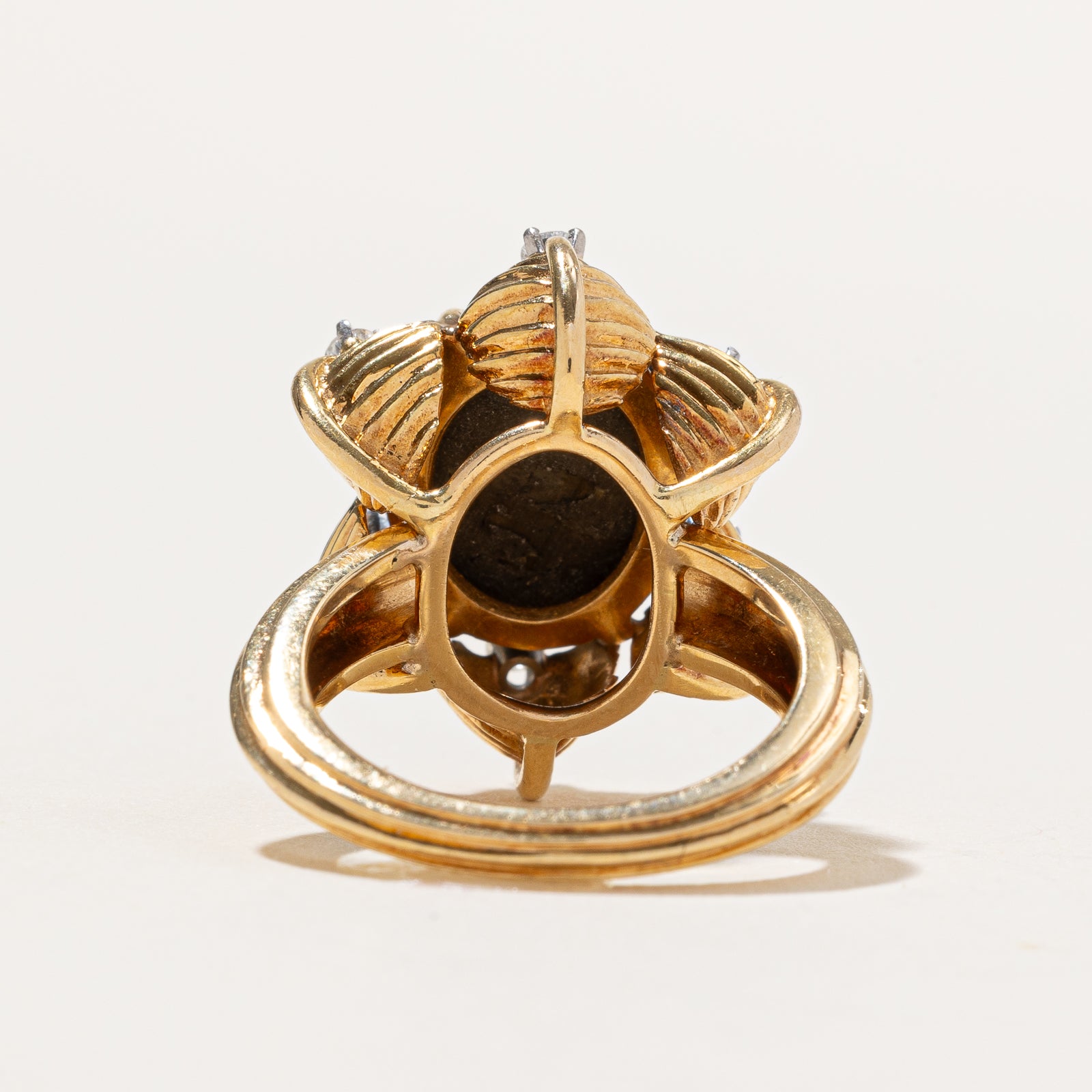 Star Sapphire & Diamond Cocktail Ring | 0.21ctw, 7.00ct | SZ 6