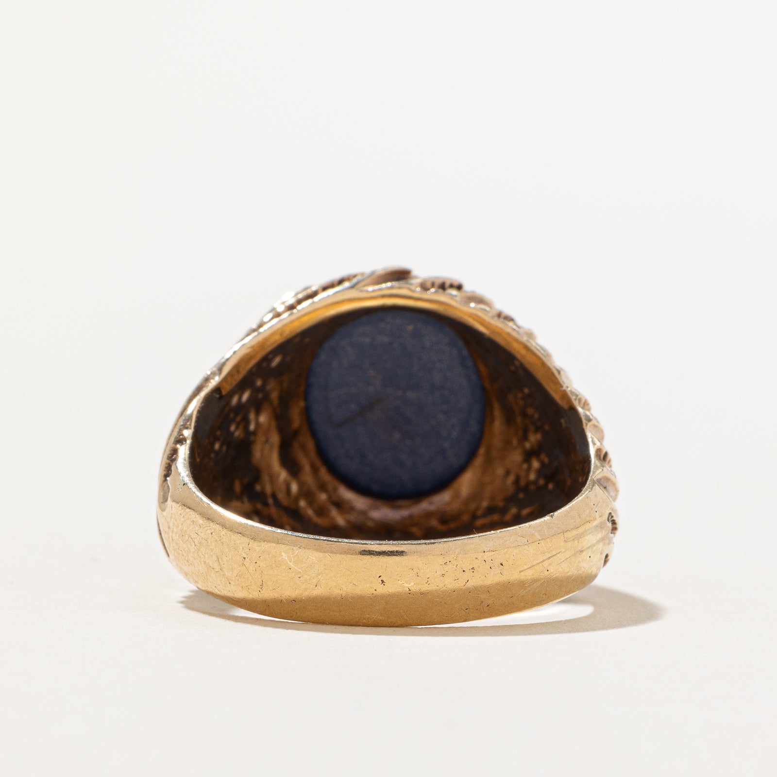 Synthetic Sapphire Textured Cocktail Ring | 7.50ct | SZ 9.75