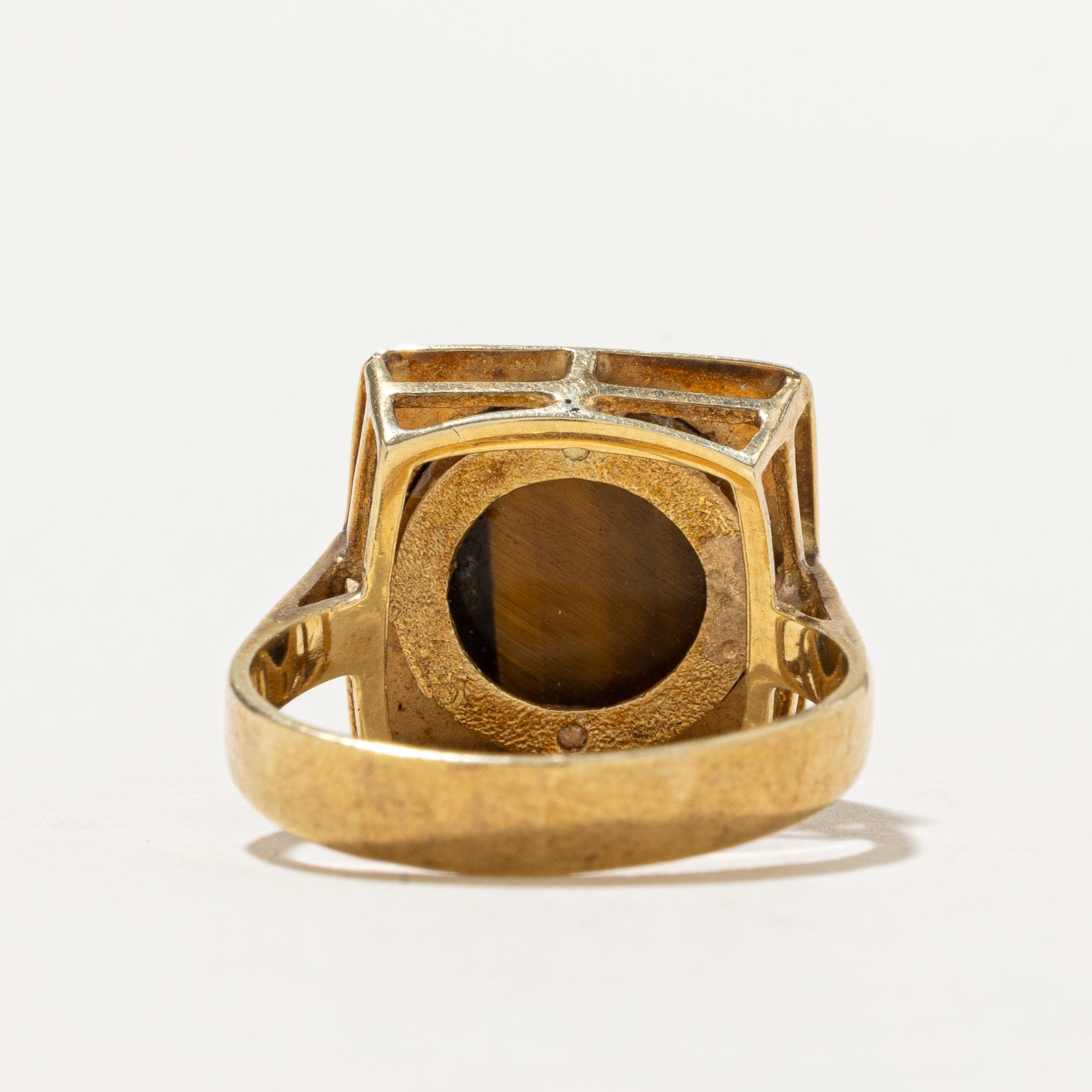 Geometric Tigers Eye Ring | 4.00ct | SZ 6.75