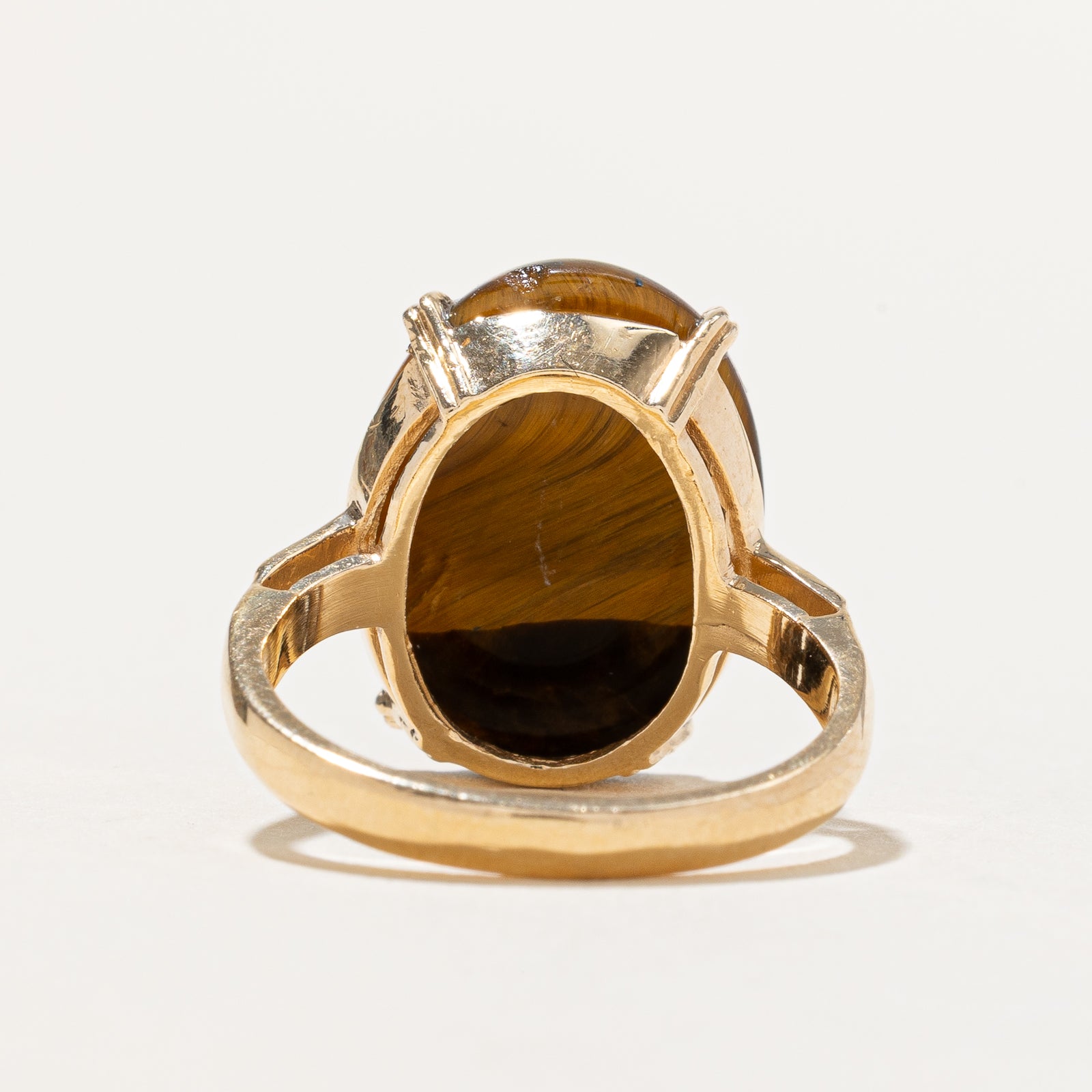 Tigers Eye Cocktail Ring | 10.20ct | SZ 6.75