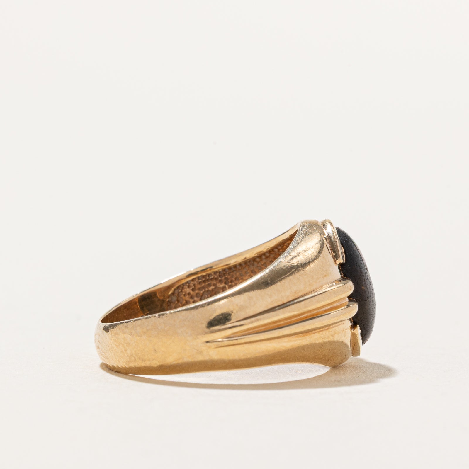 Tigers Eye Grooved Ring | 1.60ct | SZ 6.75