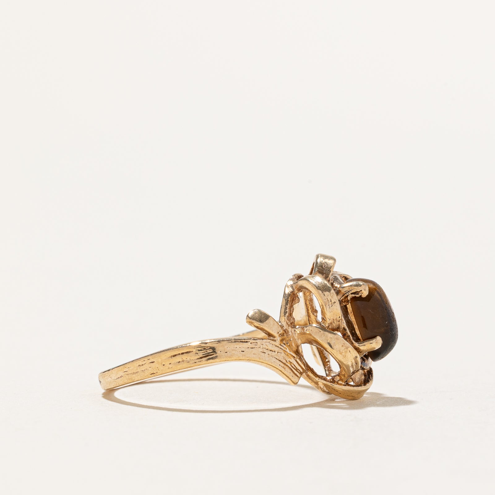 Tigers Eye Textured Ring | 0.71ct | SZ 6.5