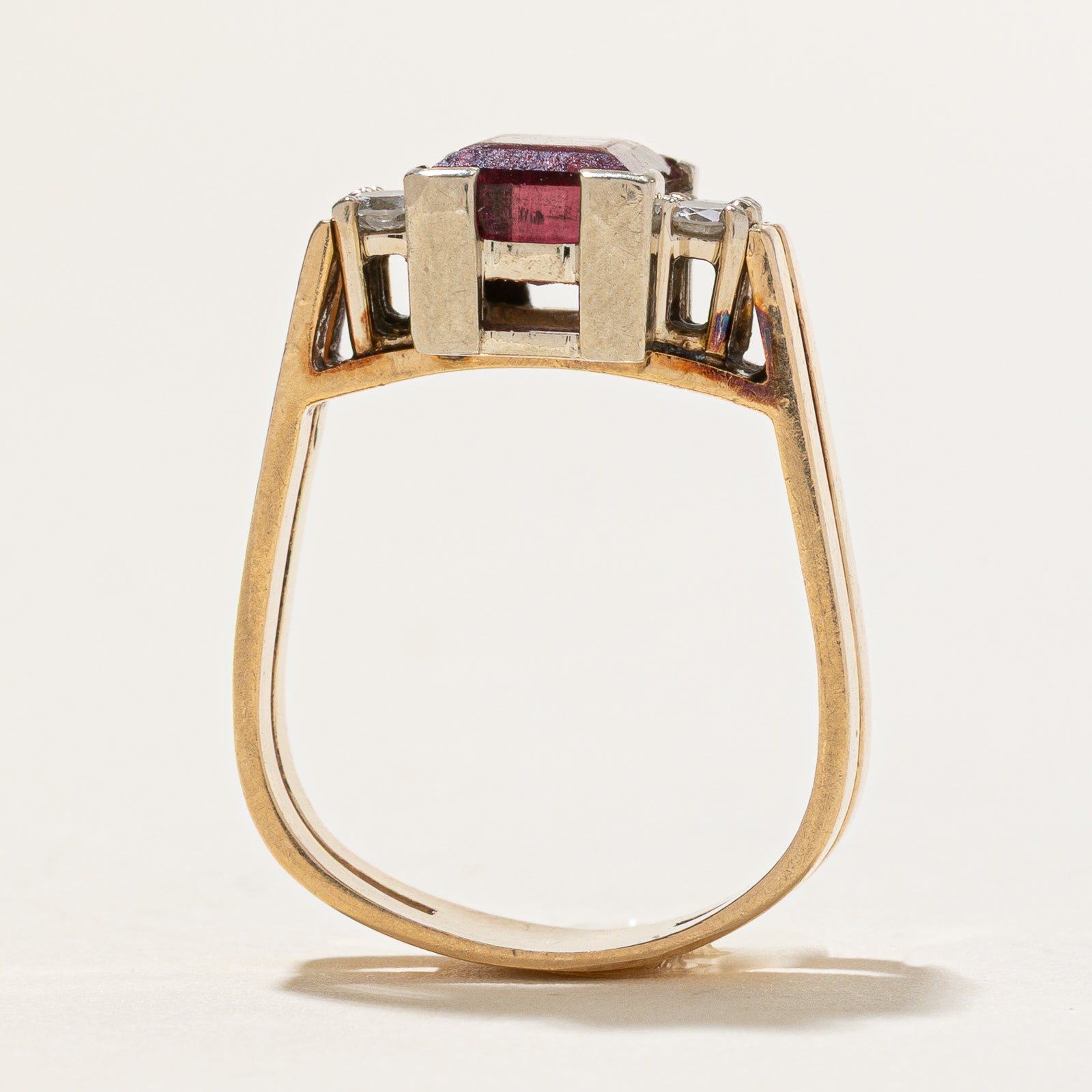 Tourmaline & Diamond Ring | 2.00ct, 0.18ctw | SZ 4.75