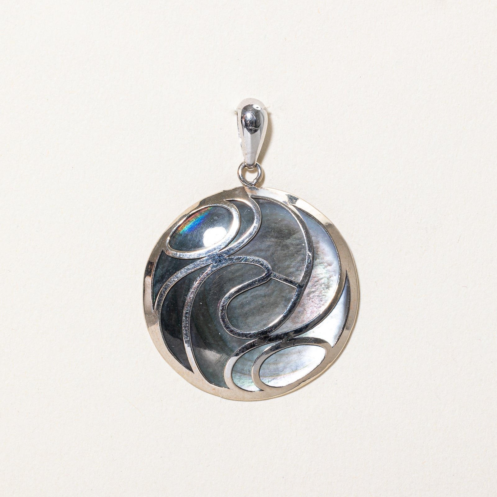 Round Mother of Pearl Pendant