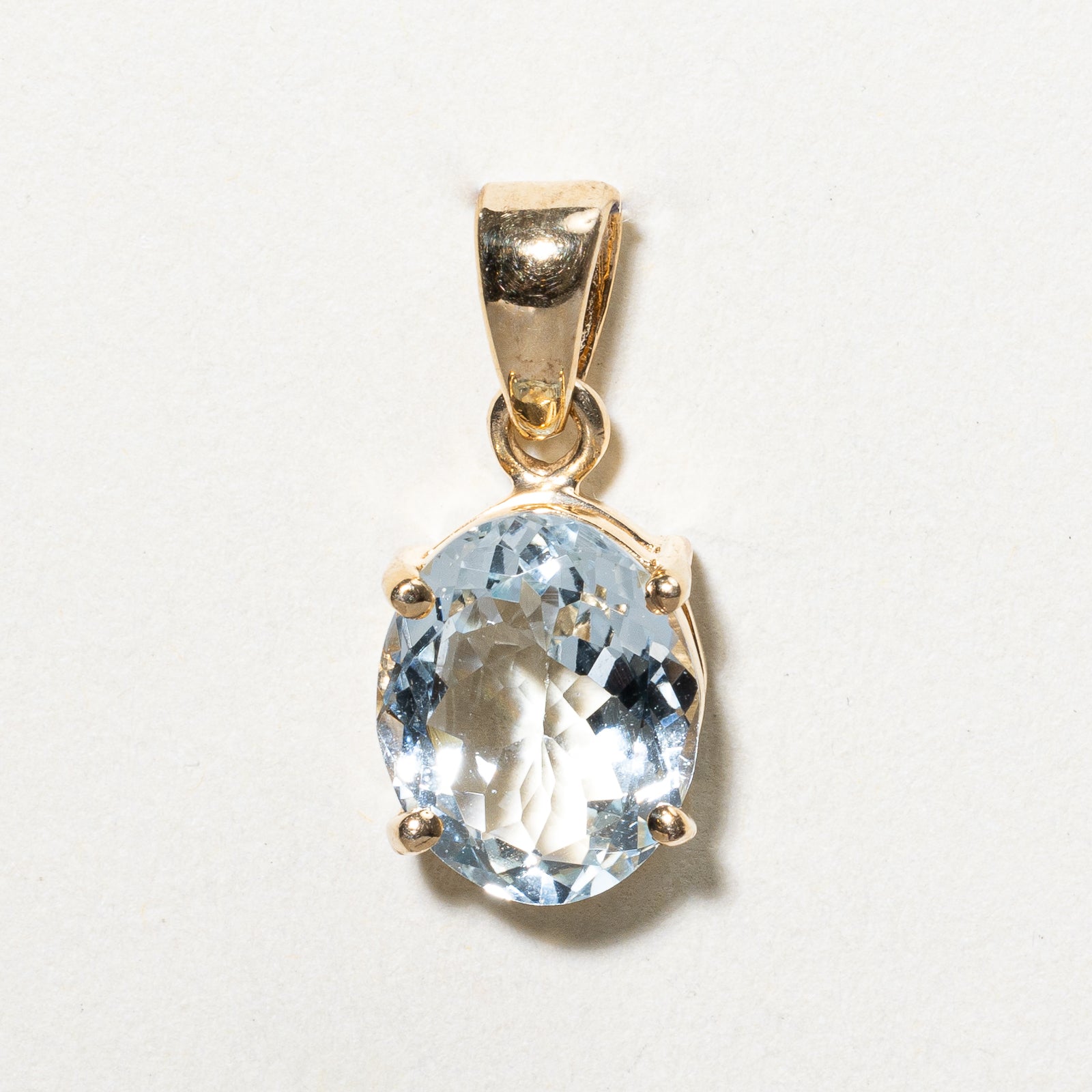 Oval Cut Aquamarine Pendant | 2.13ct |