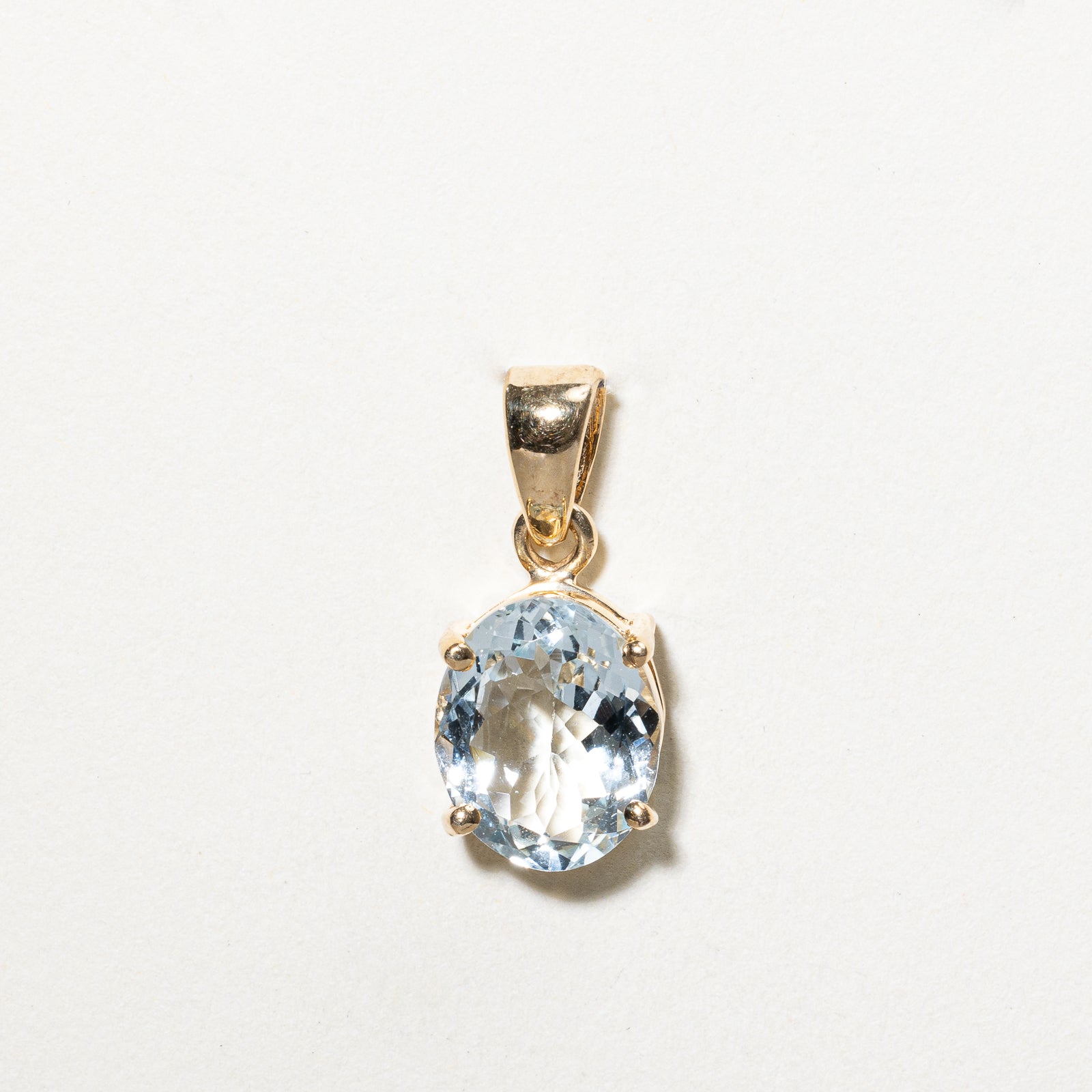 Oval Cut Aquamarine Pendant | 2.13ct |