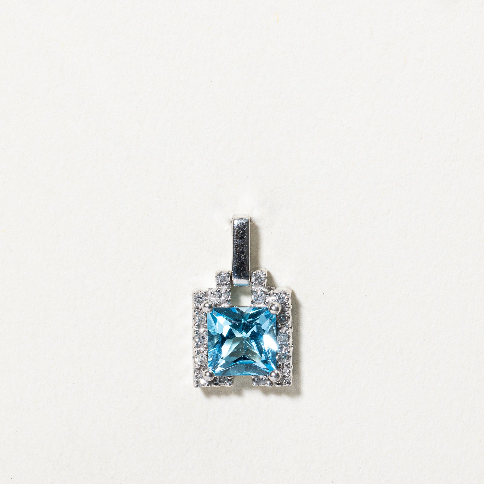 Topaz & Diamond Pendant | 1.10ct, 0.03ctw |