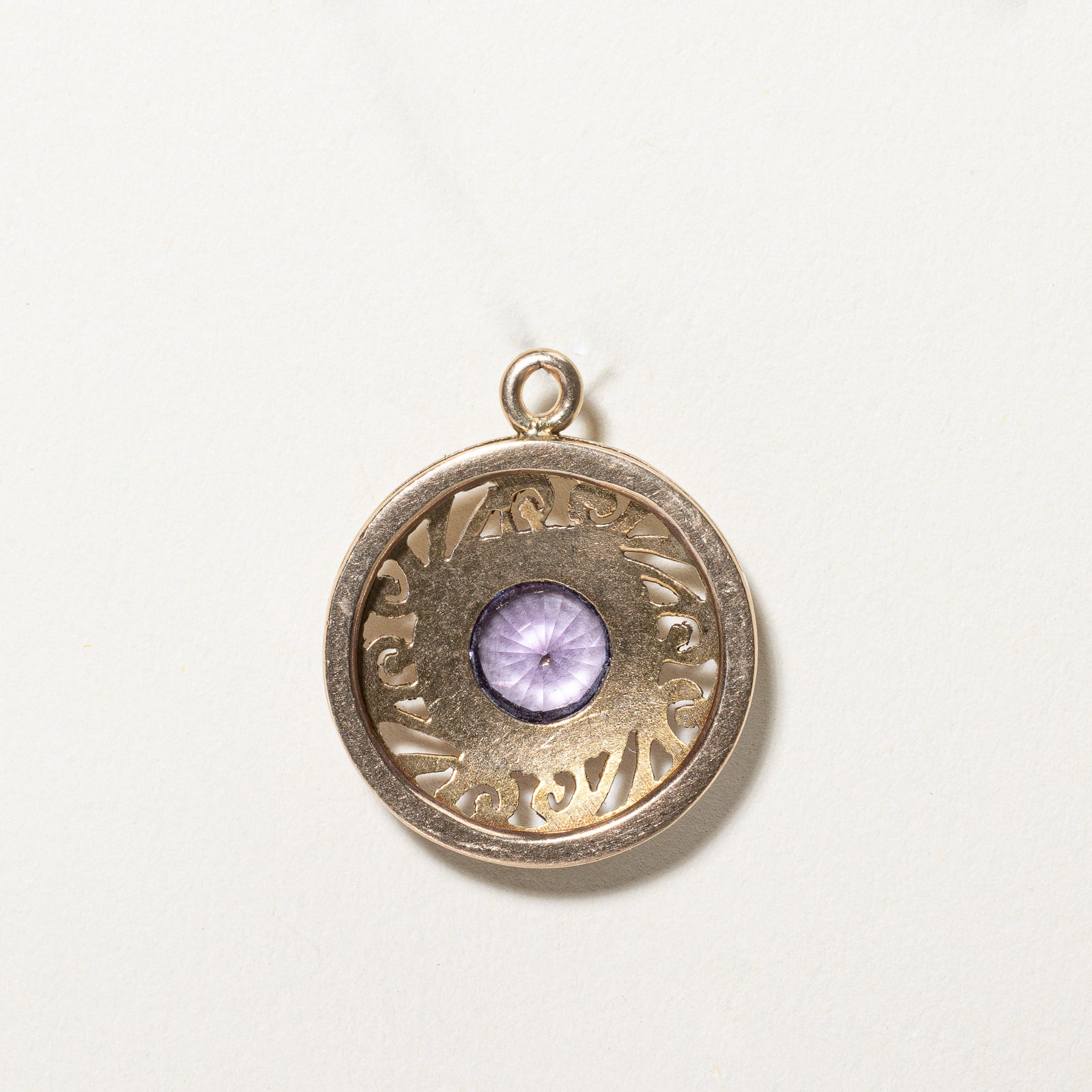 Synthetic Colour Change Sapphire Openwork Pendant | 3.00ct |