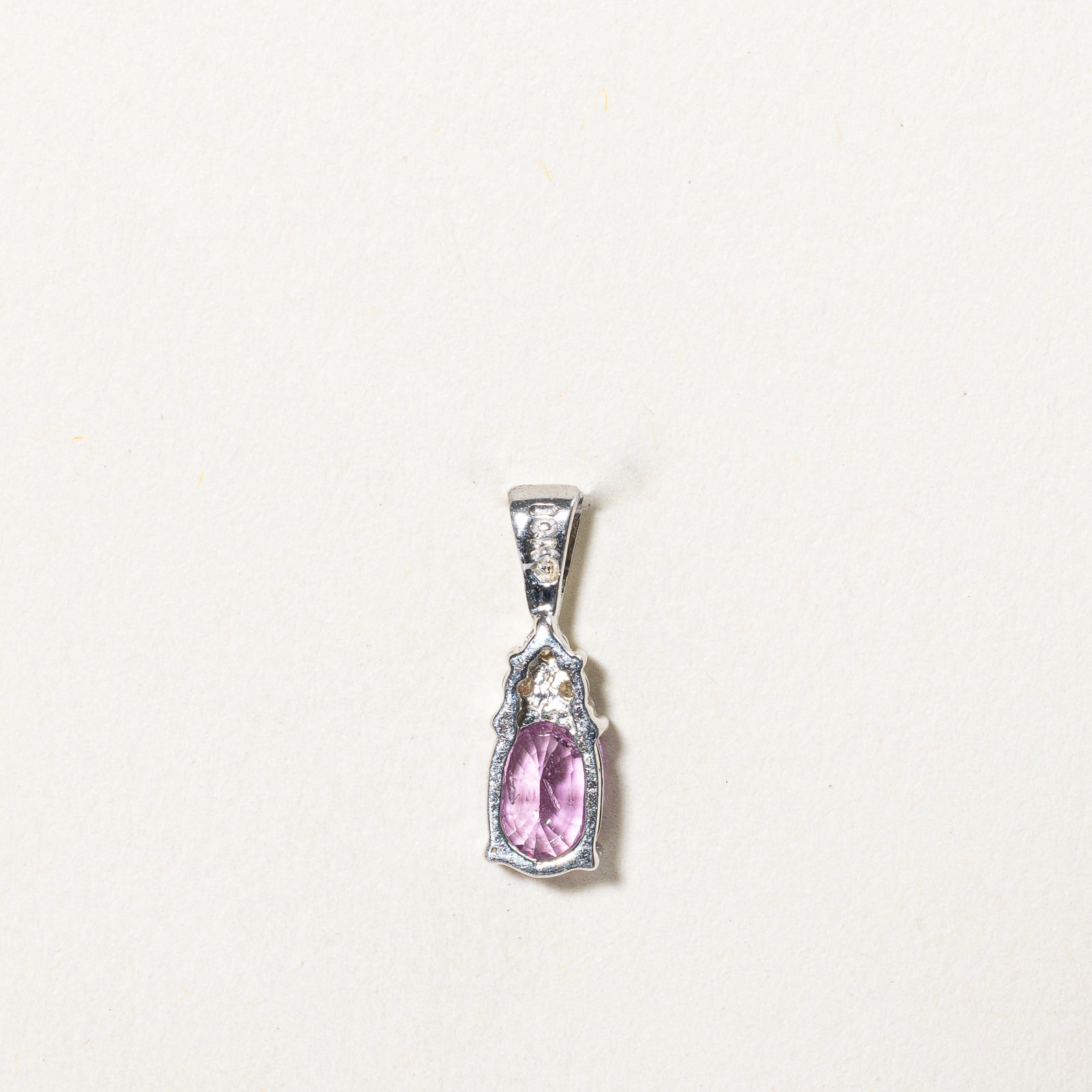 Oval Cut Purple Sapphire Pendant | 0.50ct |
