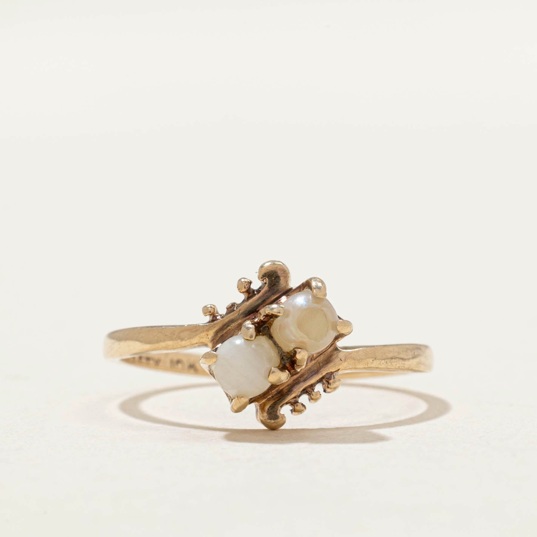 Toi et Moi Pearl Ring | SZ 7