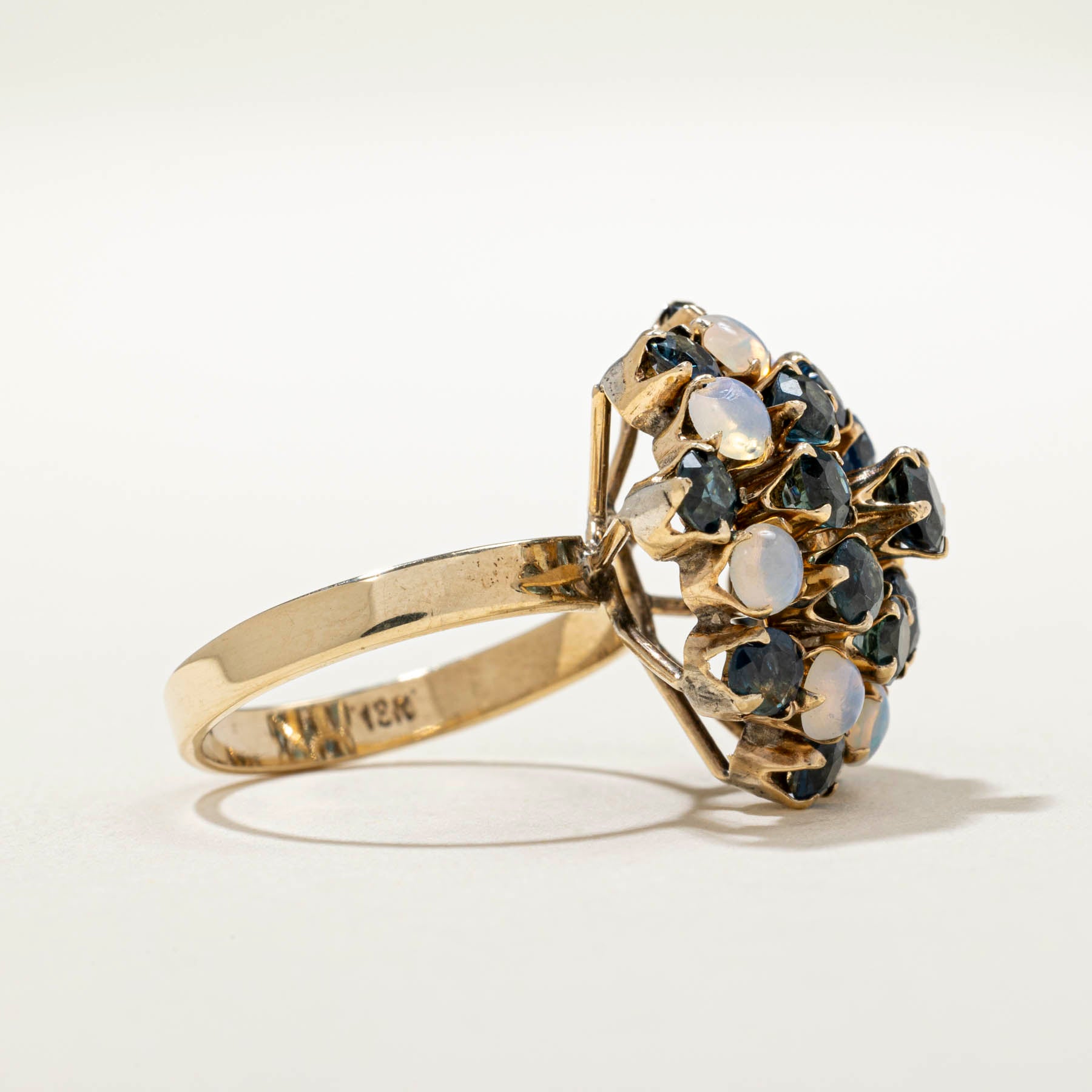 Sapphire & Opal Cocktail Ring | 3.64ctw | SZ 6.25