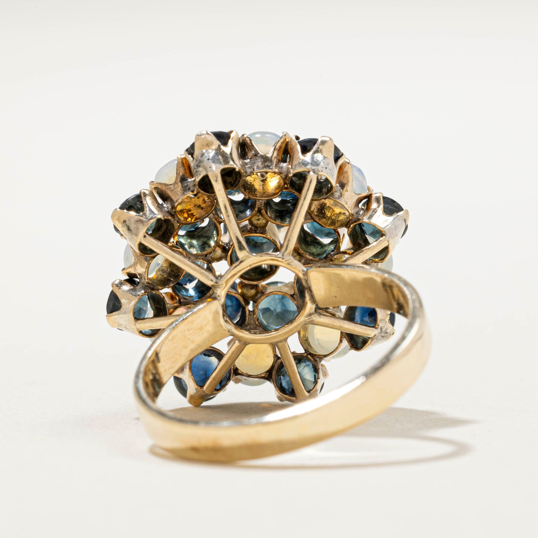 Sapphire & Opal Cocktail Ring | 3.64ctw | SZ 6.25