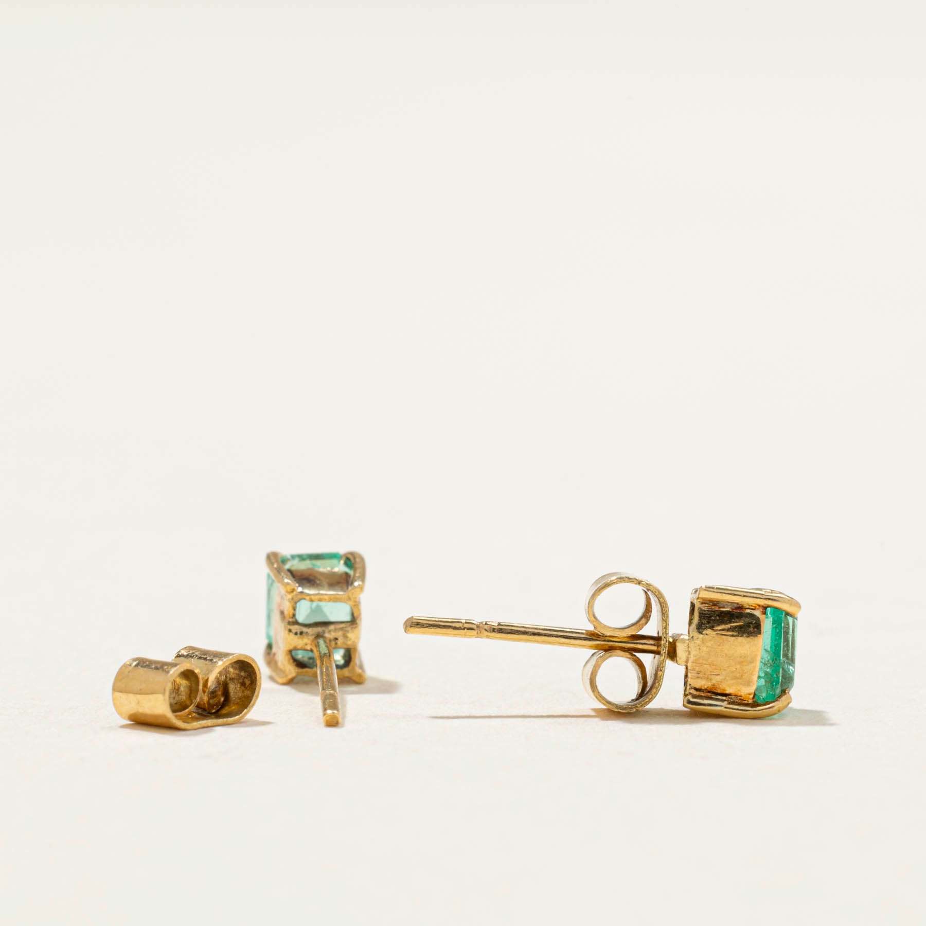 Emerald Stud Earrings | 0.34ctw