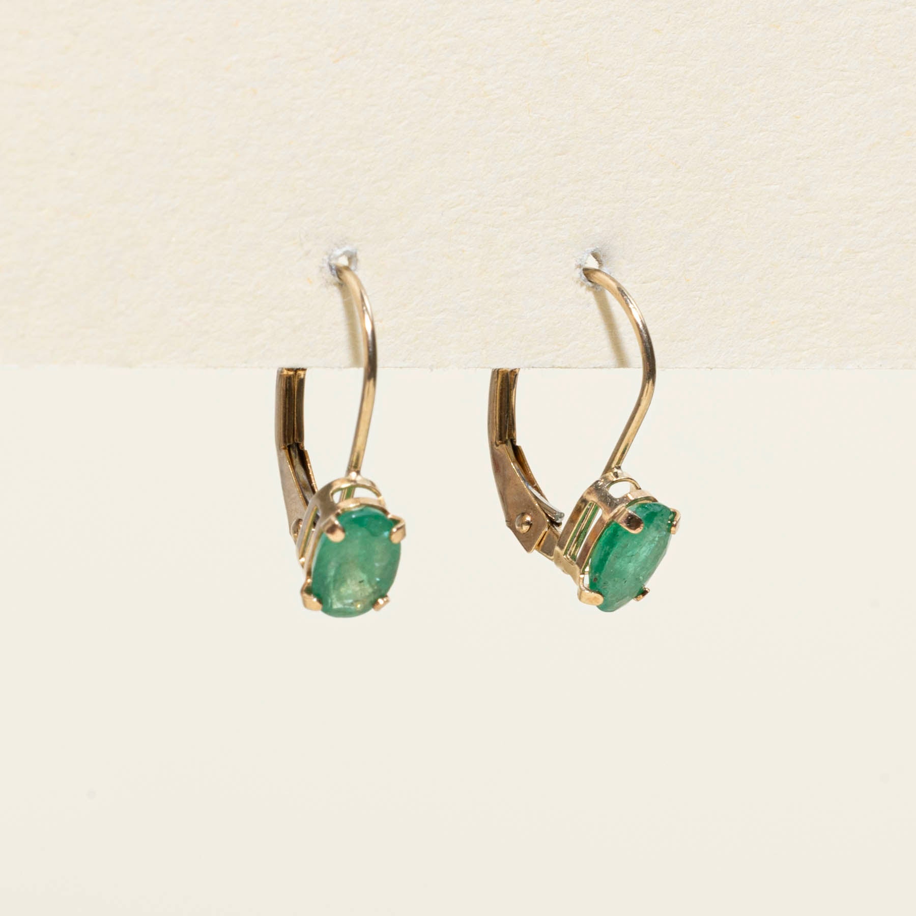 Emerald Drop Earrings | 0.60ctw