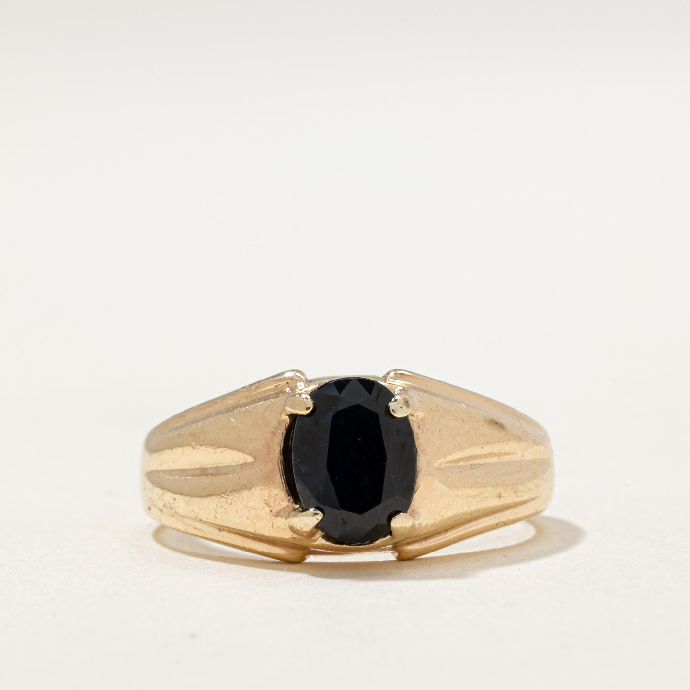 10K Oval Cut Sapphire Ring | 1.50ct | SZ 7.5