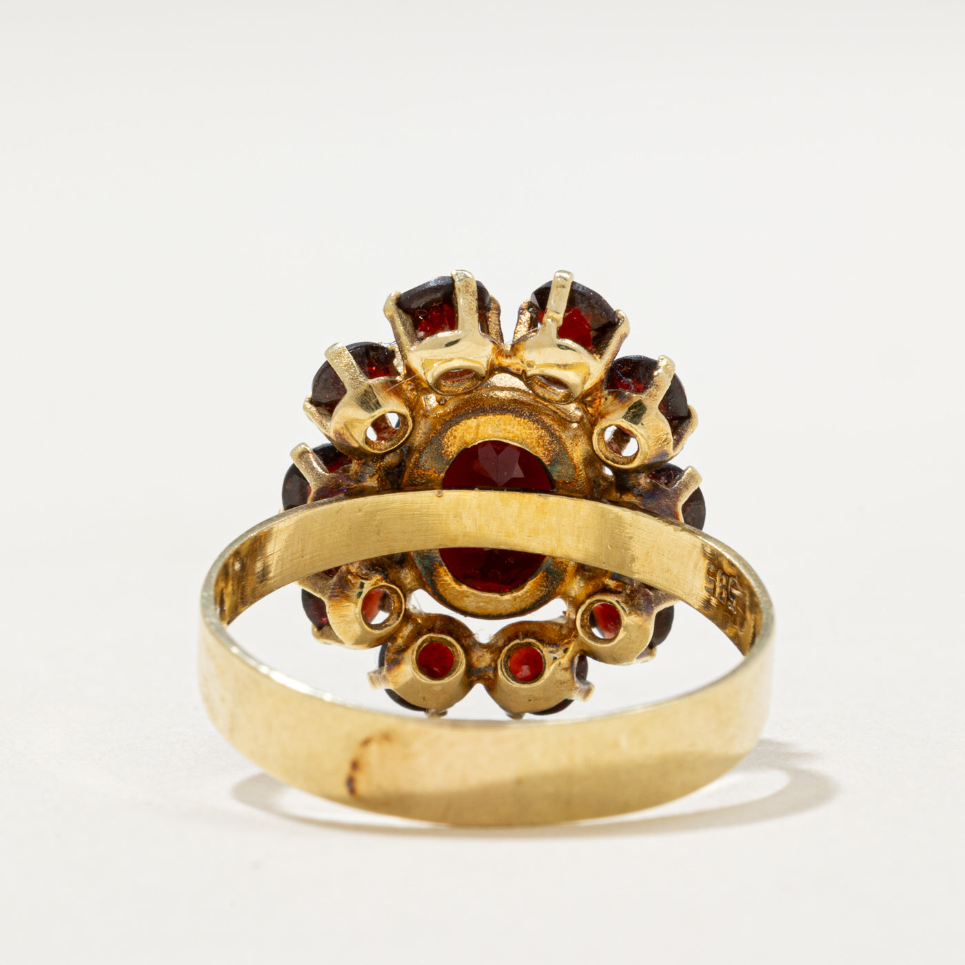 Halo Garnet Cocktail Ring | 4.00ctw | SZ 8.25