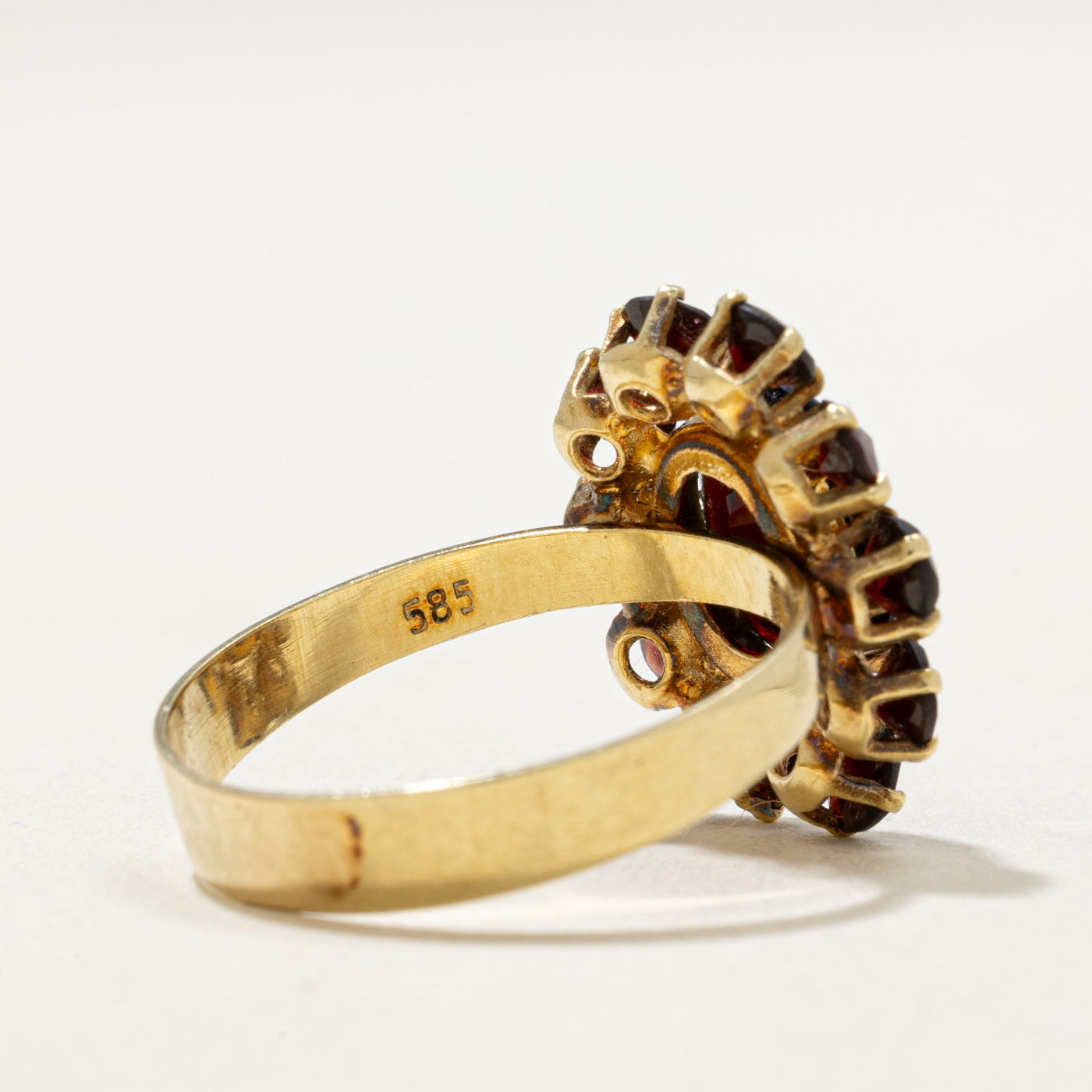 Halo Garnet Cocktail Ring | 4.00ctw | SZ 8.25